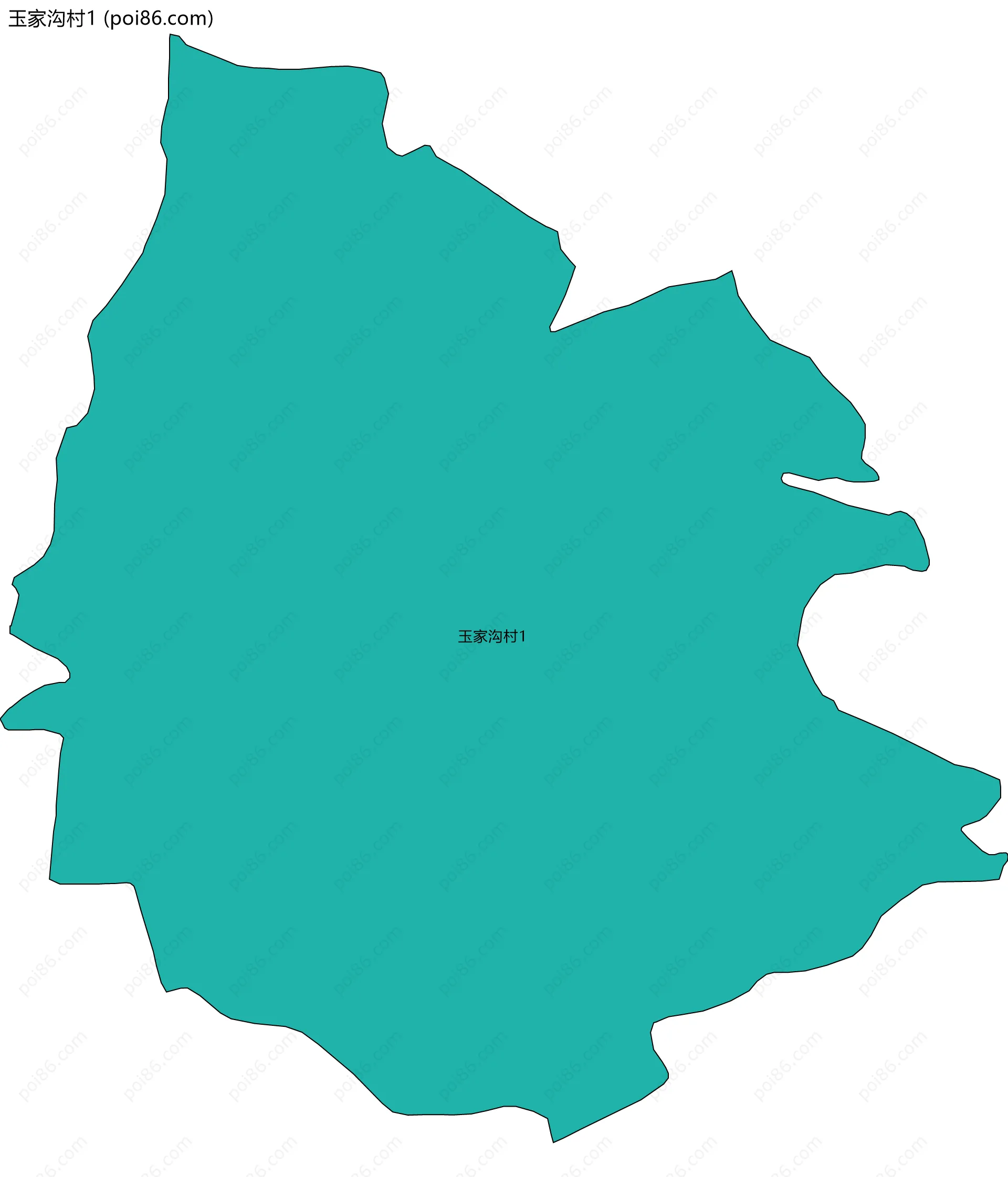 玉家沟村1边界地图