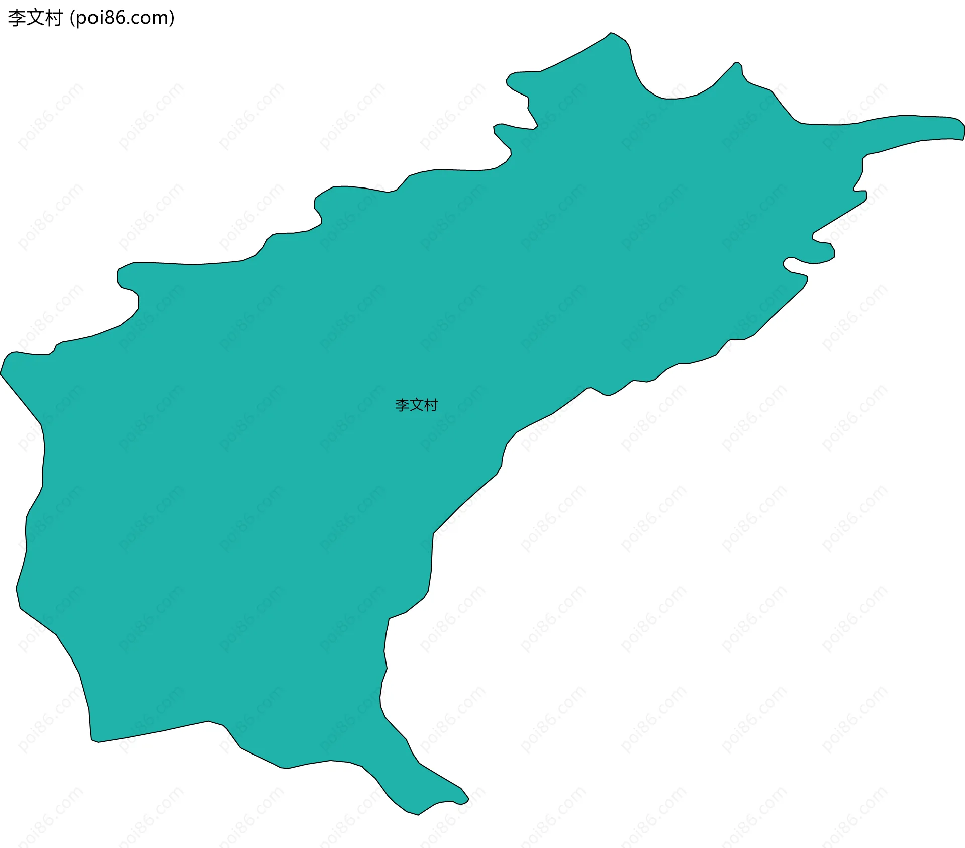 李文村边界地图