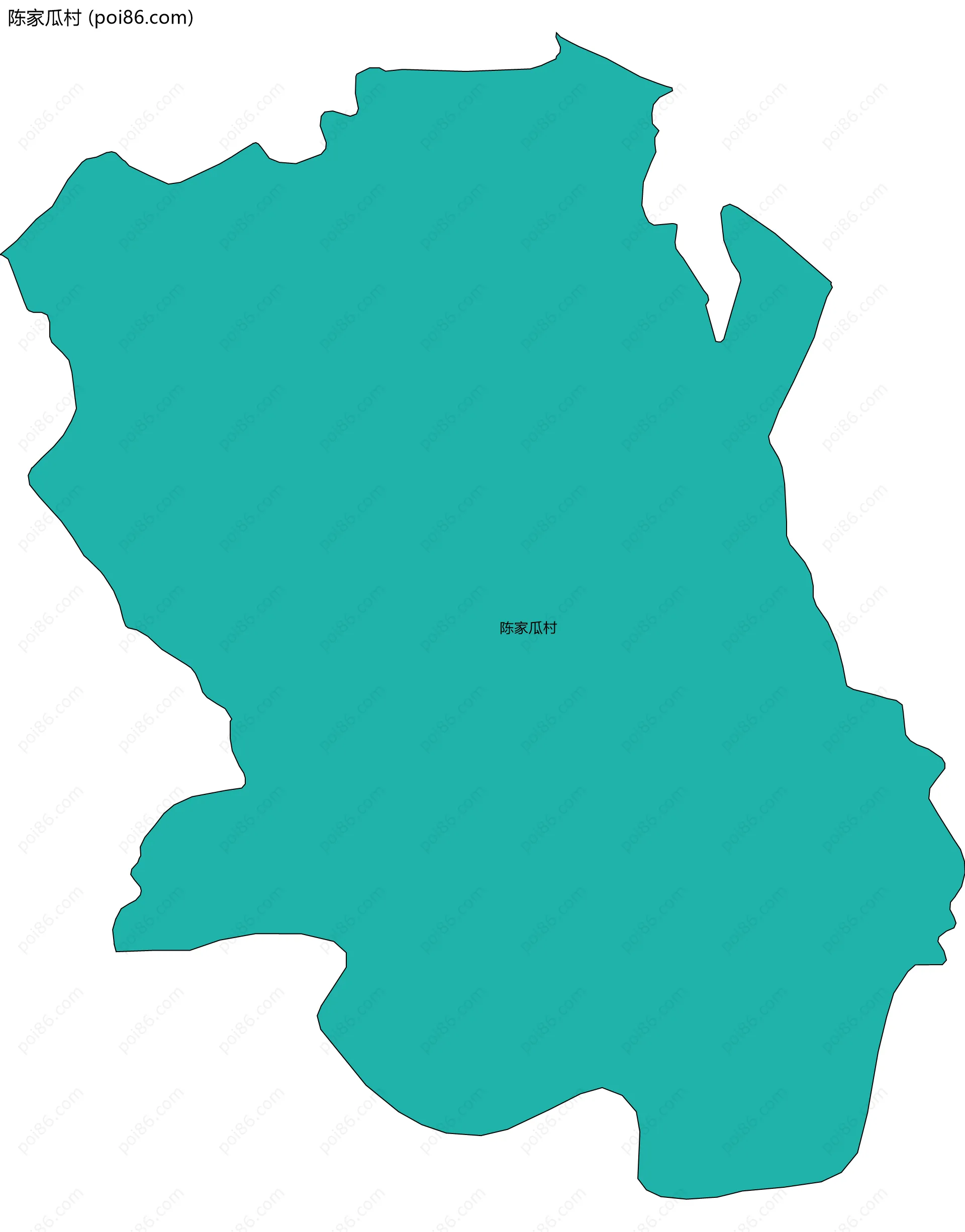 陈家瓜村边界地图