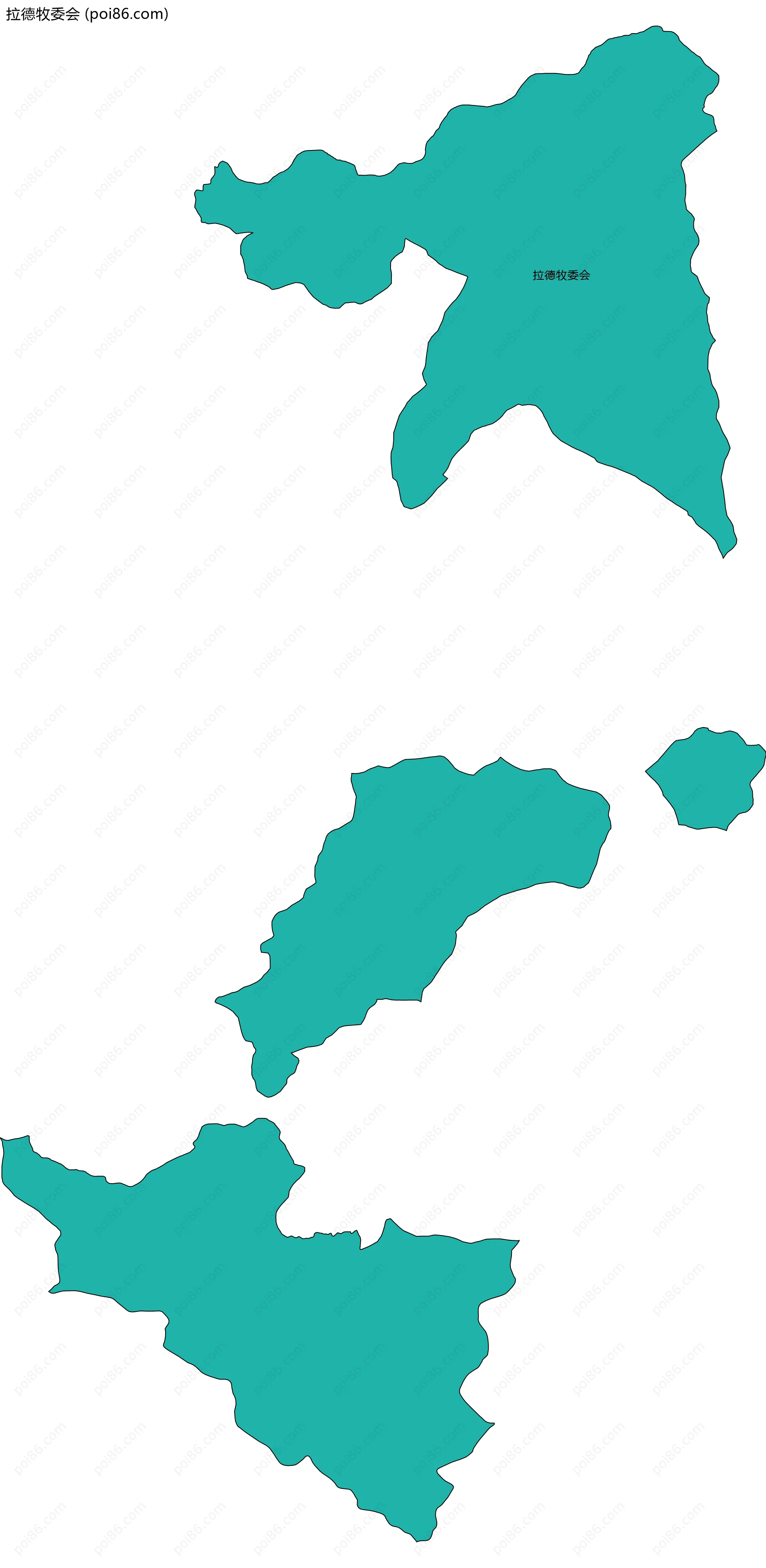 拉德牧委会边界地图