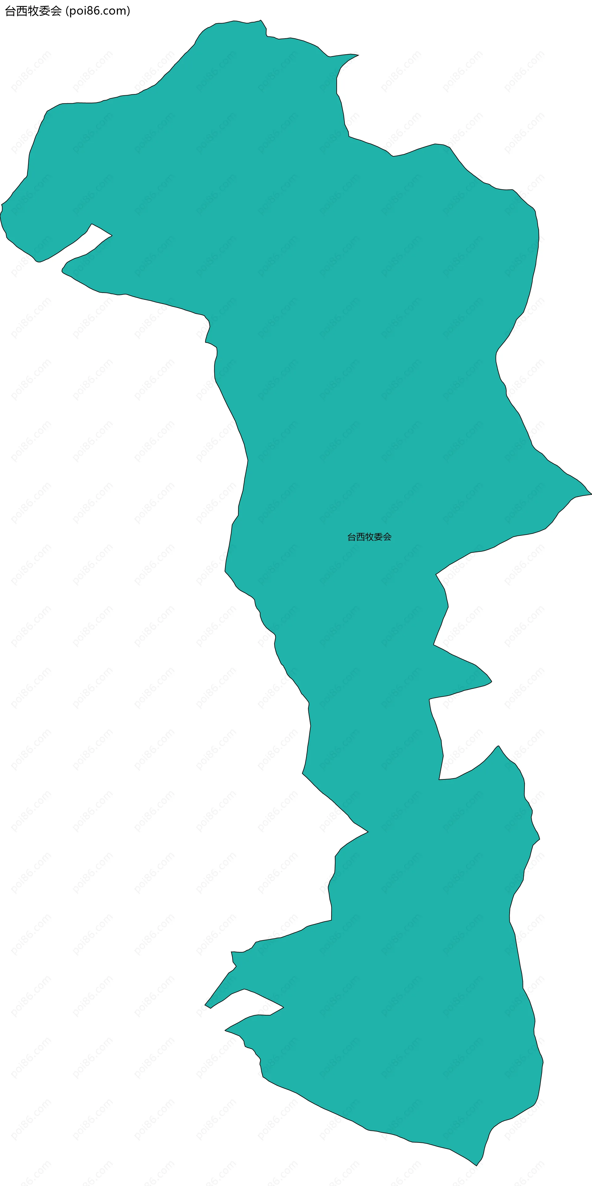 台西牧委会边界地图