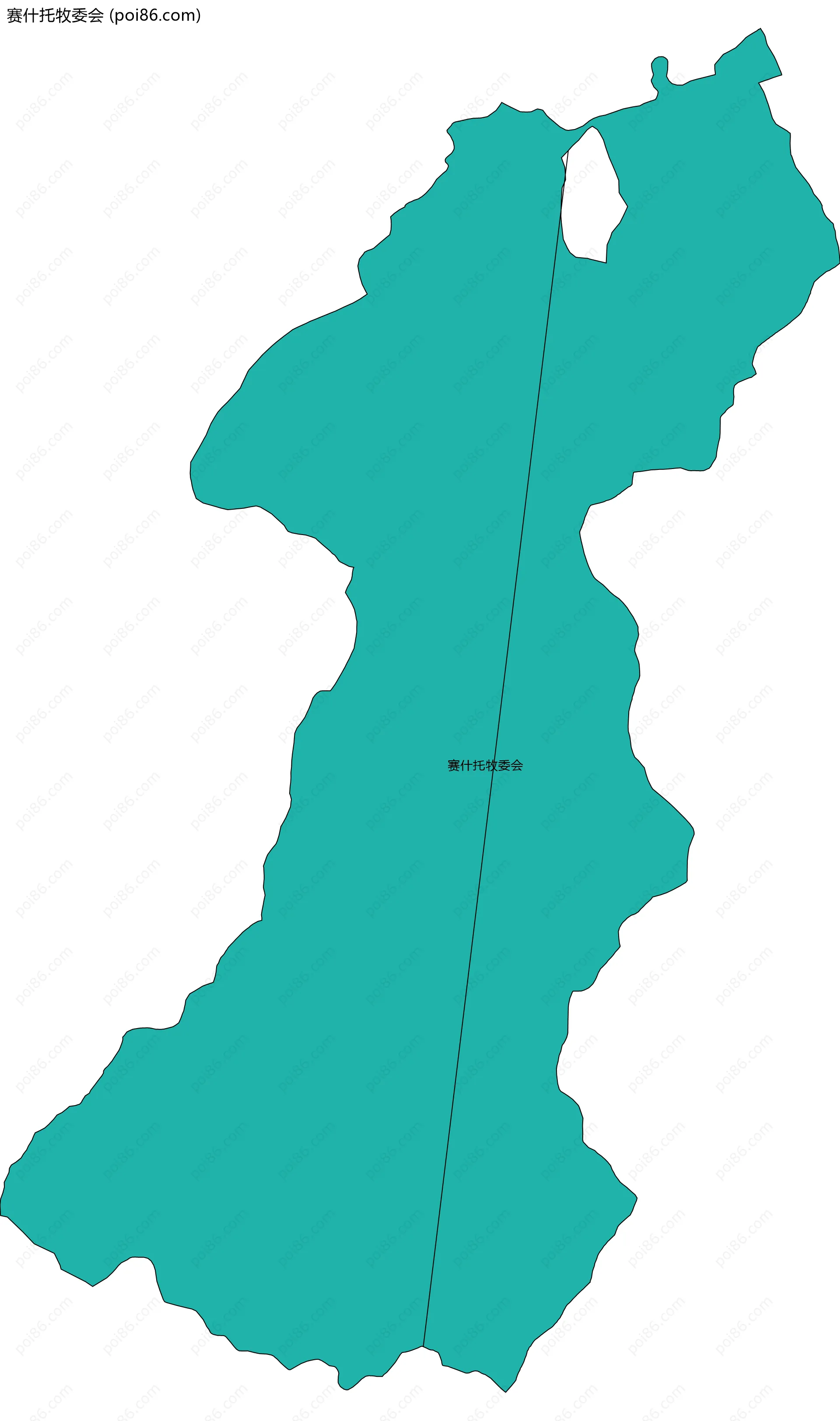 赛什托牧委会边界地图