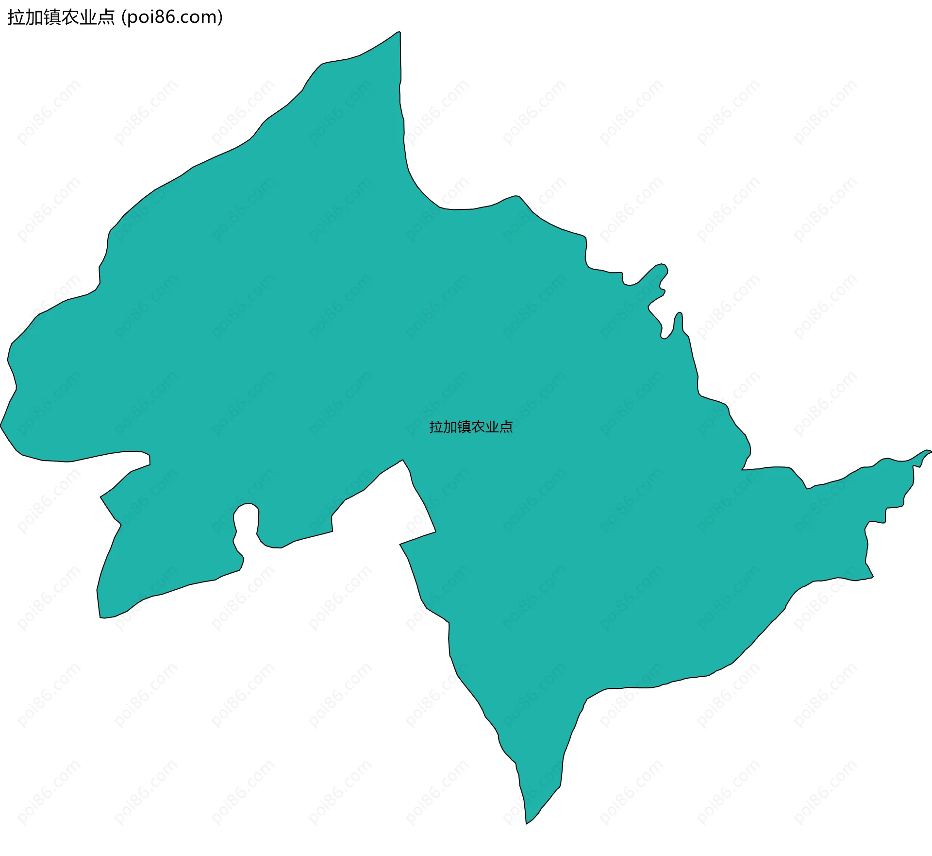拉加镇农业点边界地图