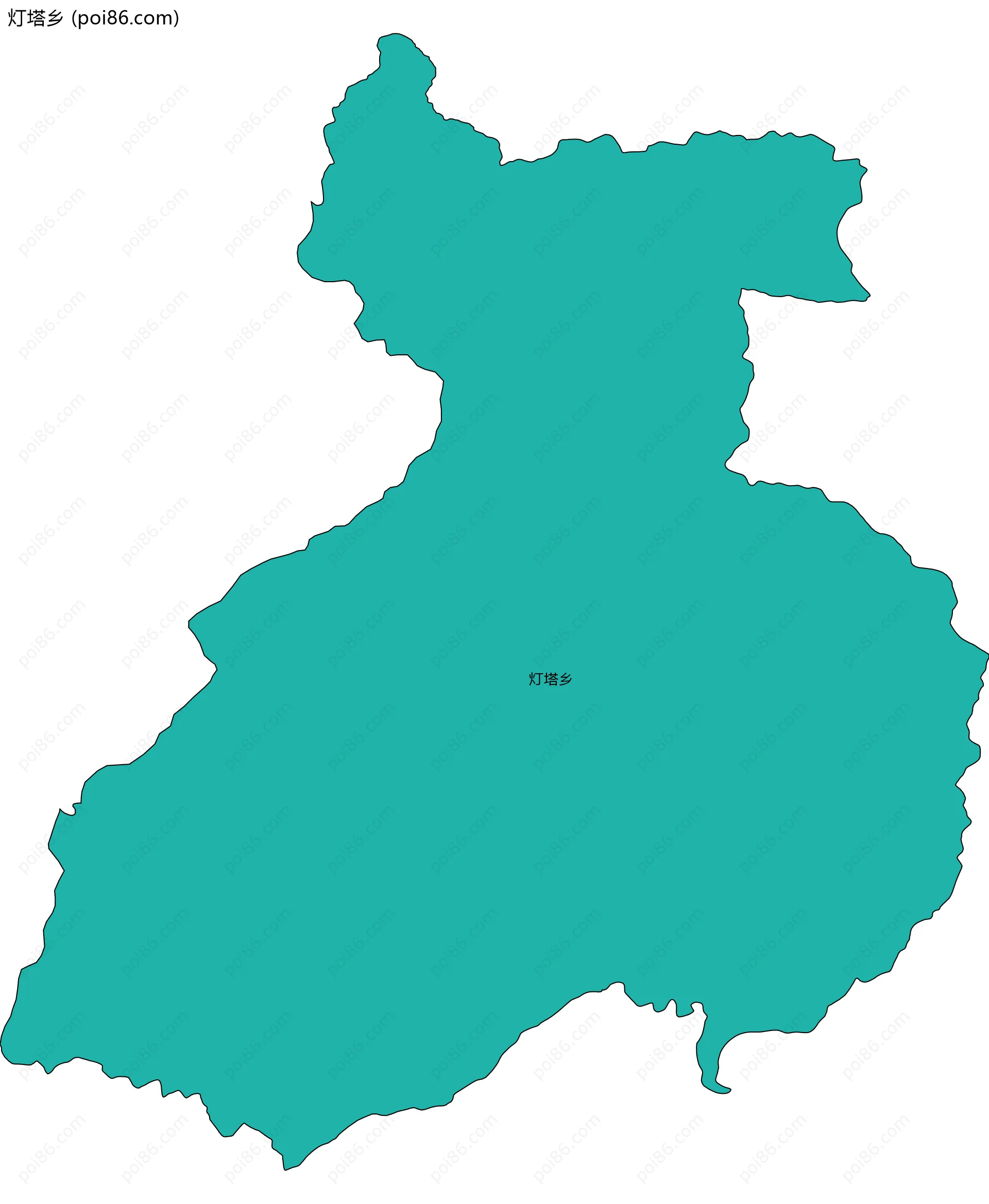 灯塔乡边界地图