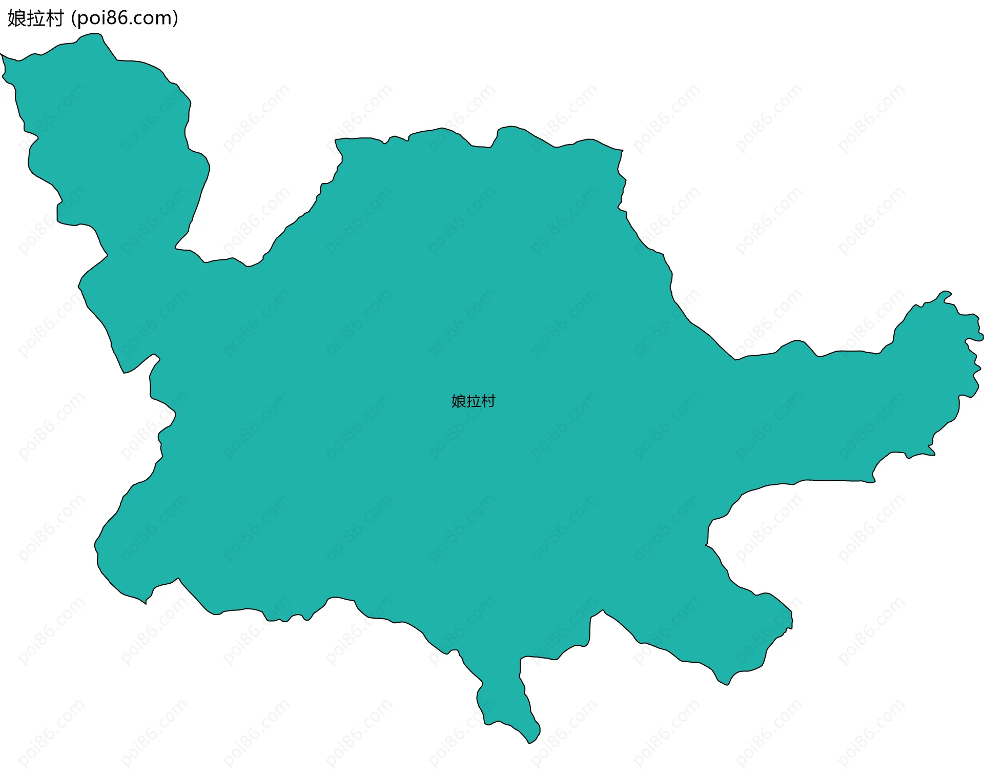 娘拉村边界地图