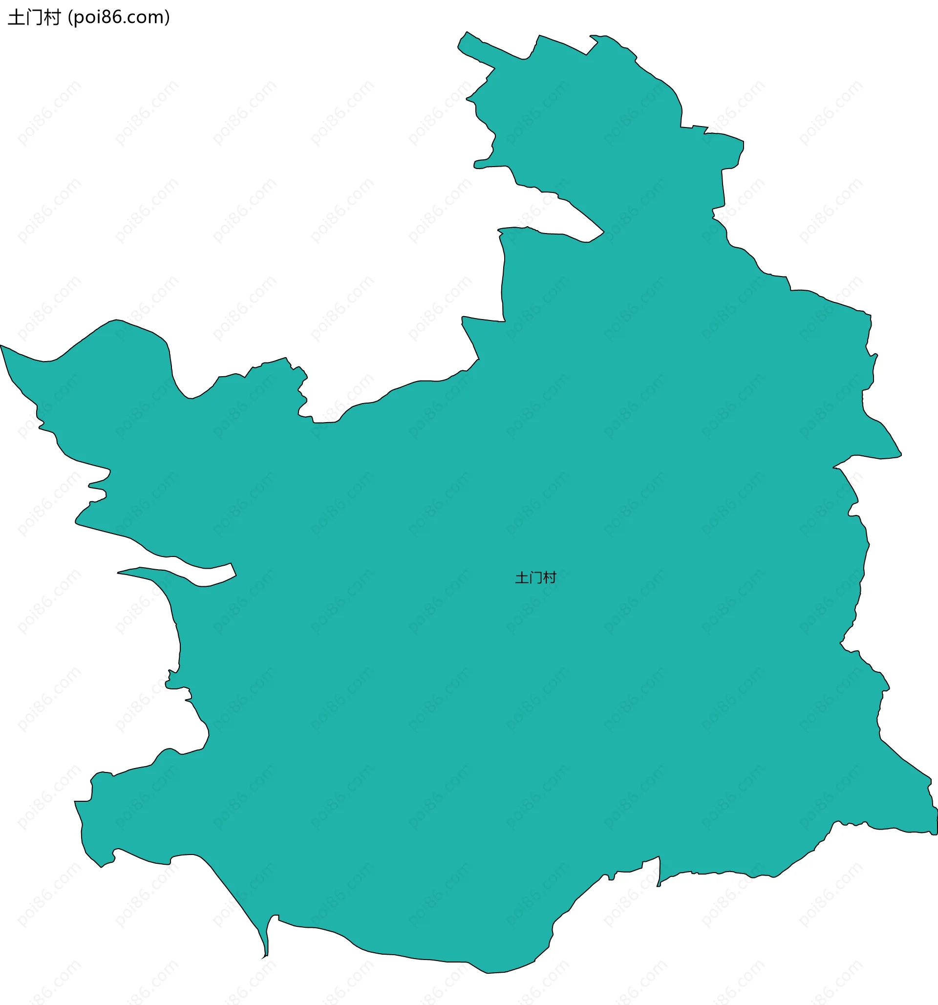 土门村边界地图
