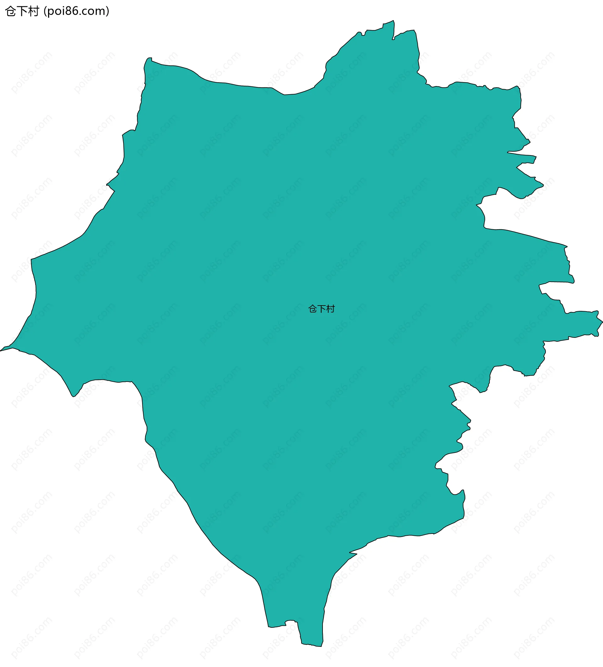仓下村边界地图