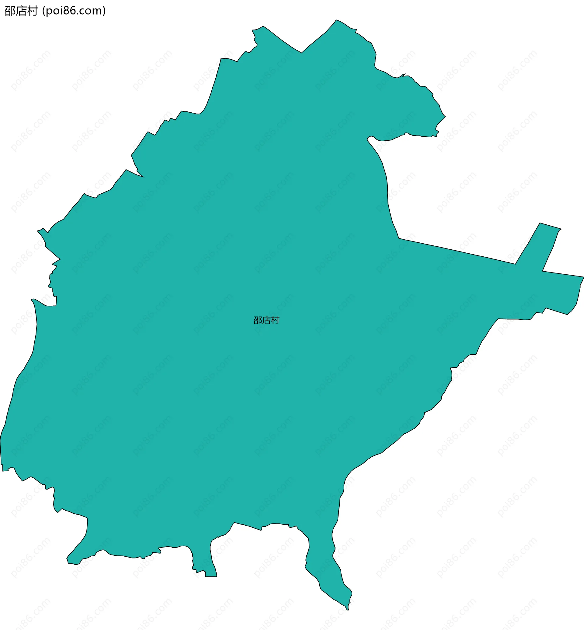 邵店村边界地图