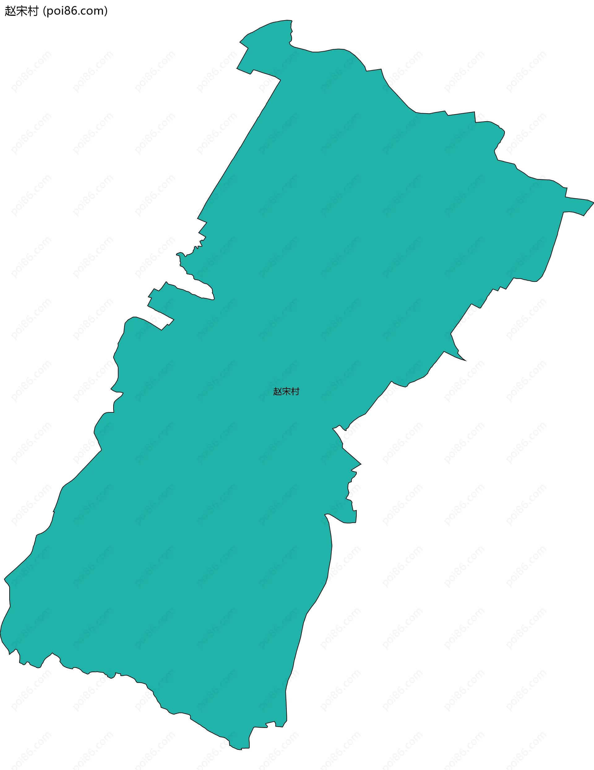 赵宋村边界地图