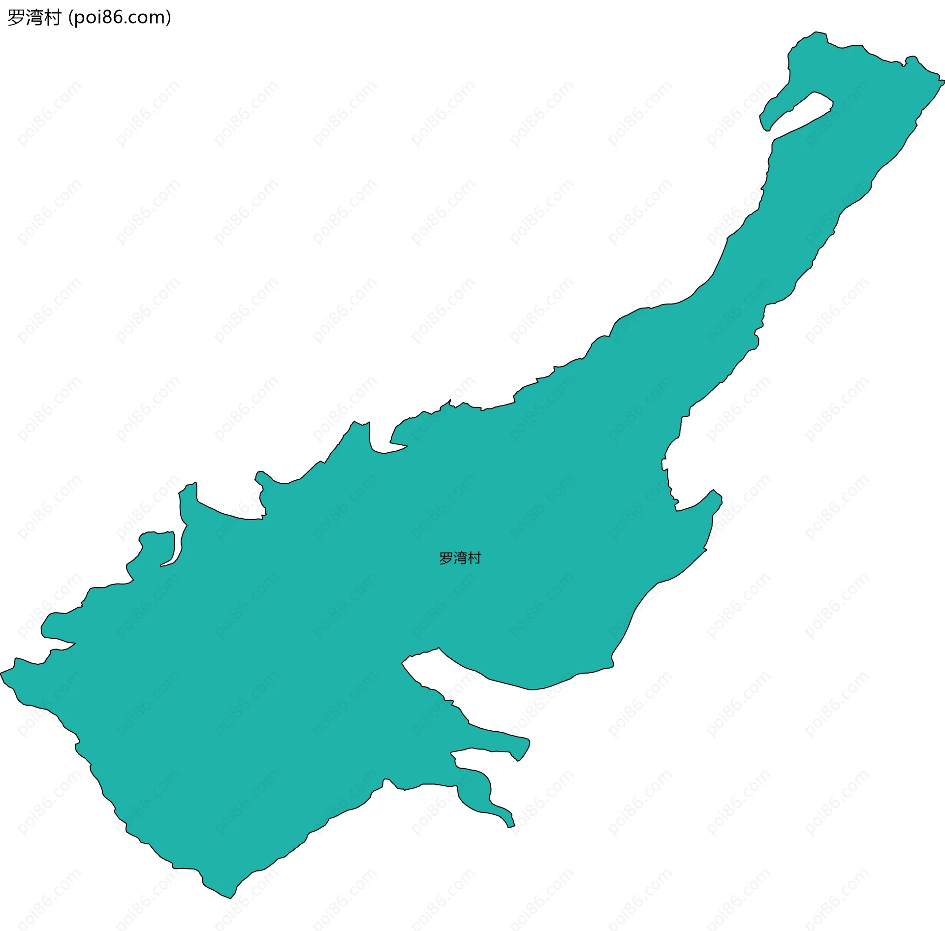 罗湾村边界地图