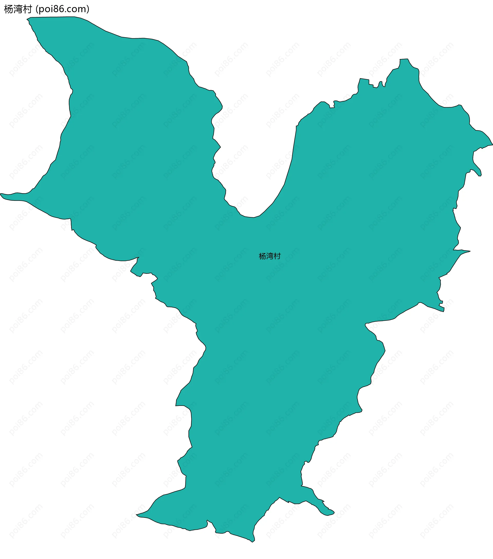 杨湾村边界地图