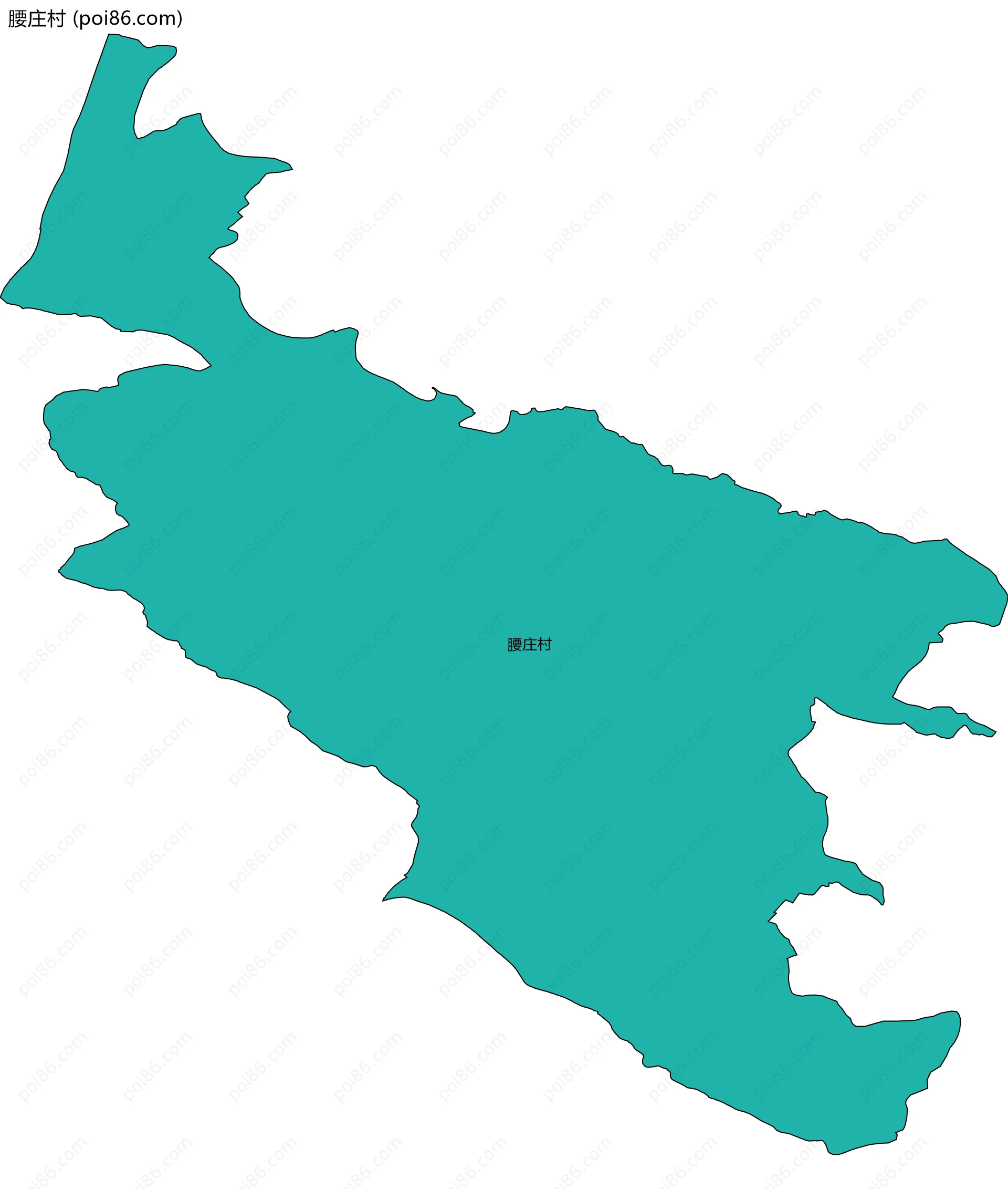 腰庄村边界地图