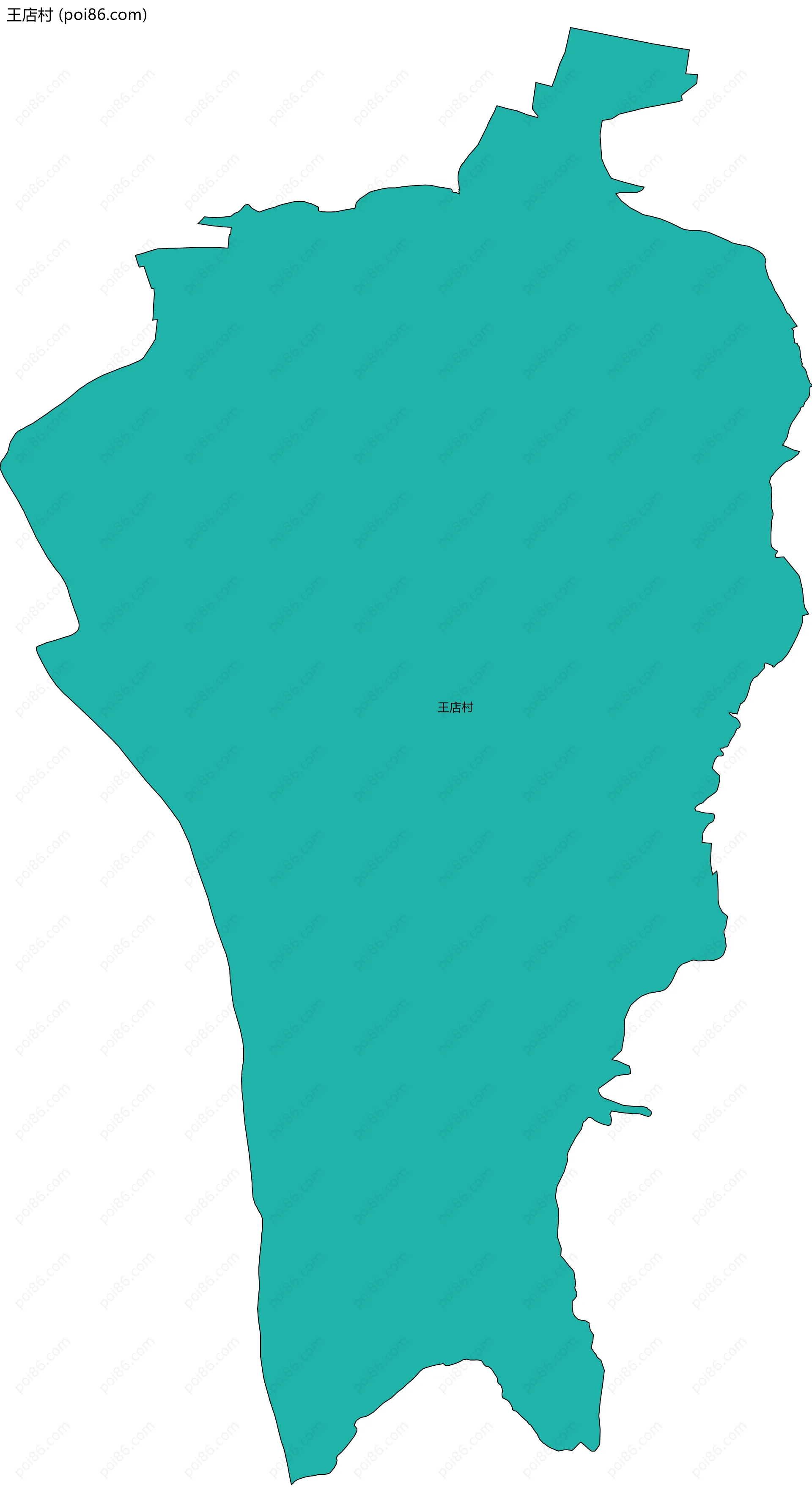 王店村边界地图