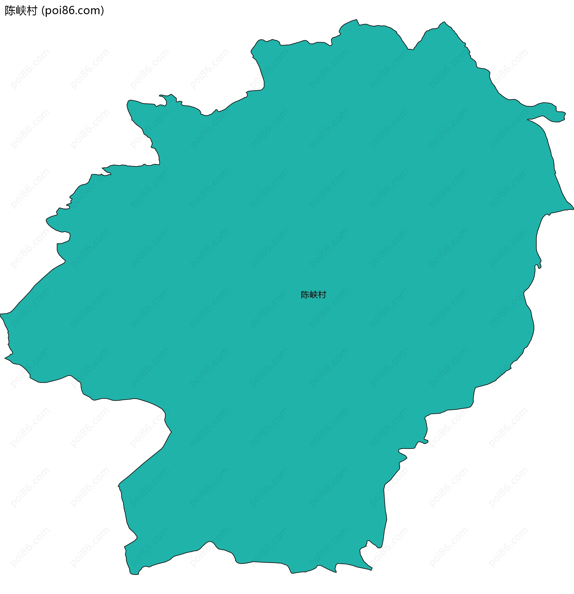 陈峡村边界地图