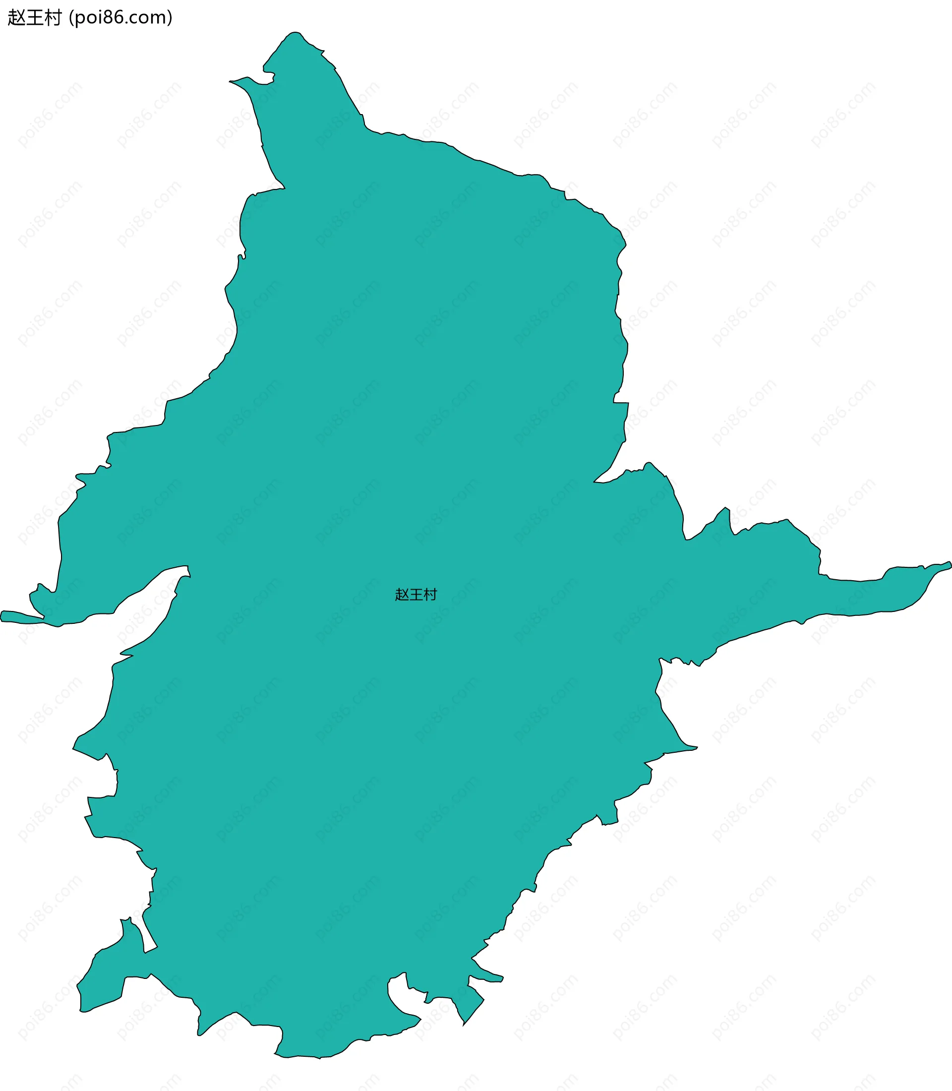 赵王村边界地图