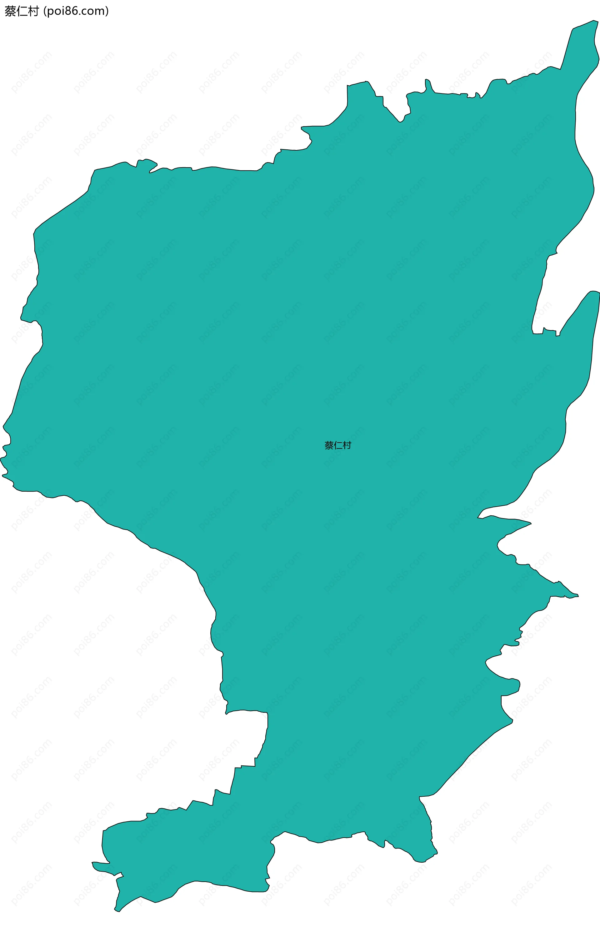 蔡仁村边界地图