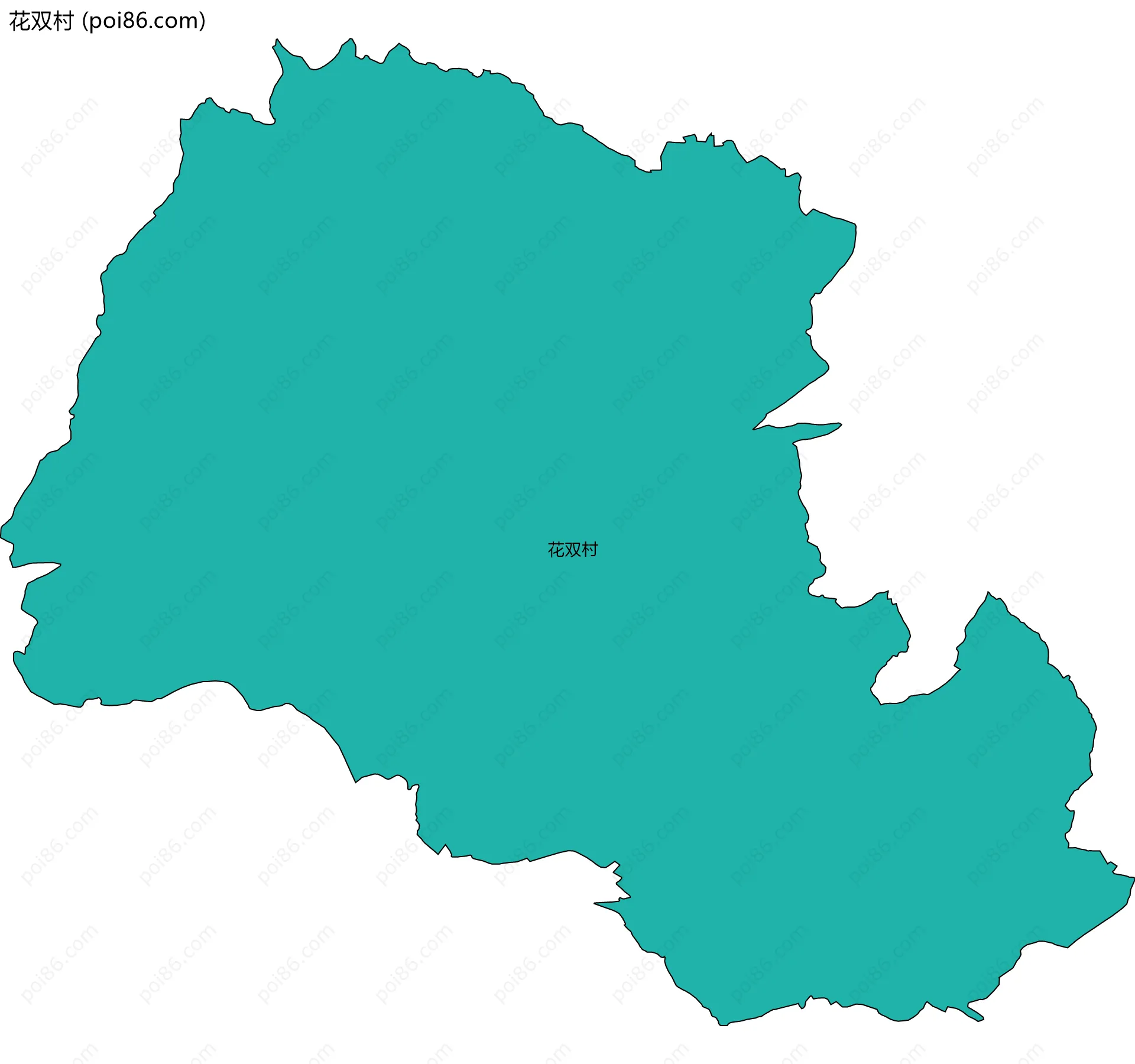 花双村边界地图
