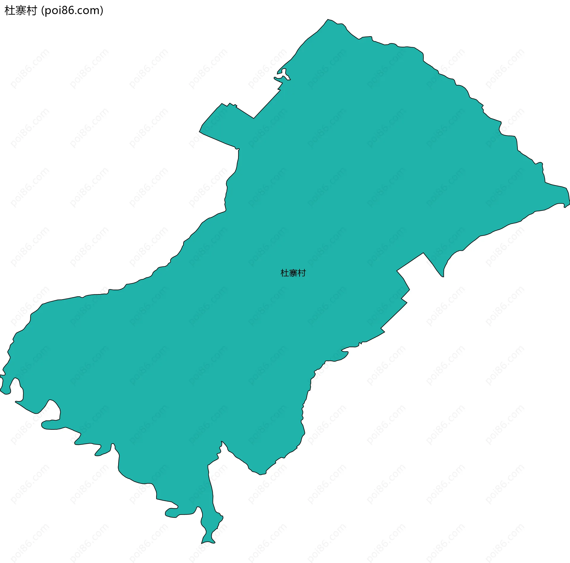 杜寨村边界地图