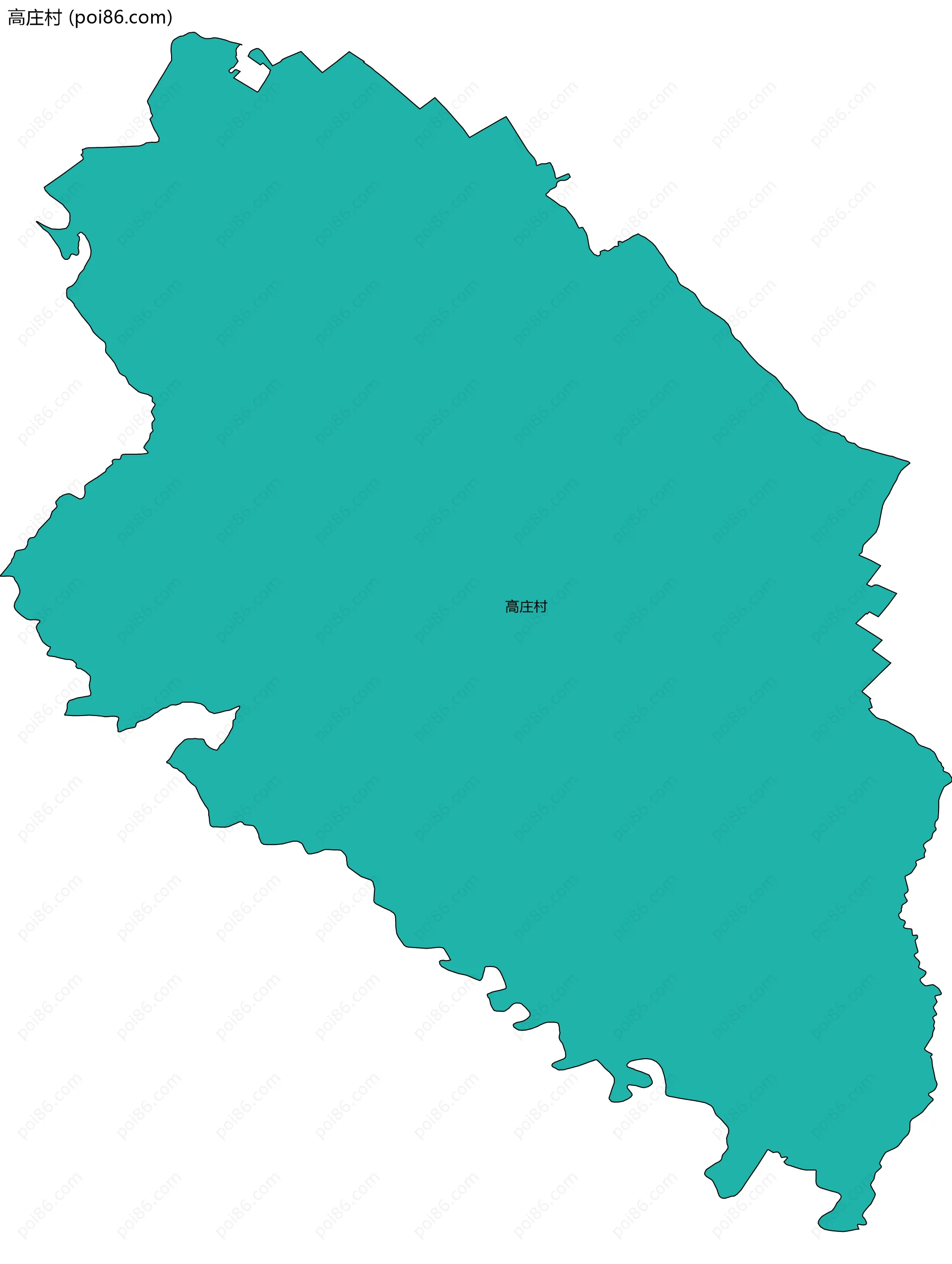 高庄村边界地图