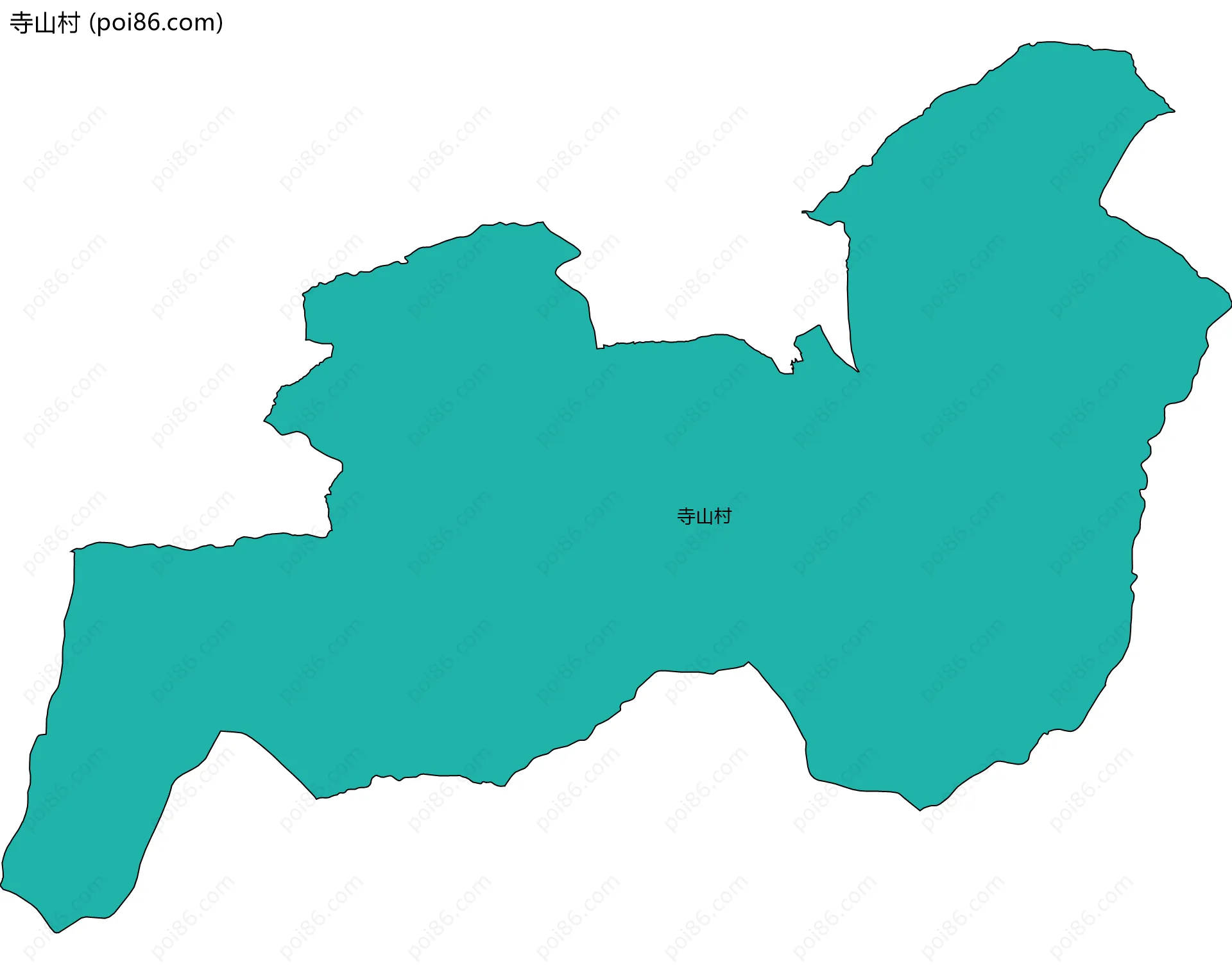 寺山村边界地图