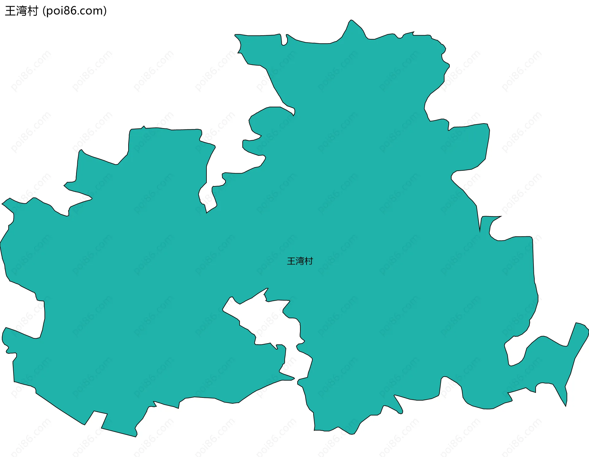 王湾村边界地图