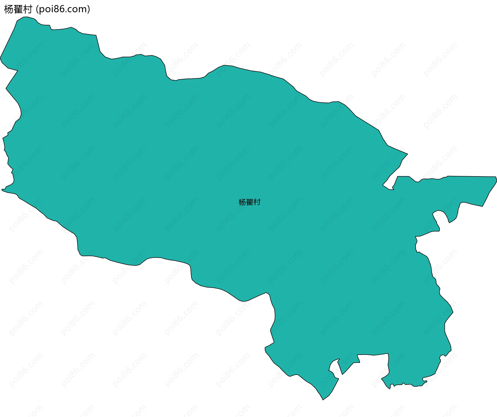 杨翟村边界地图