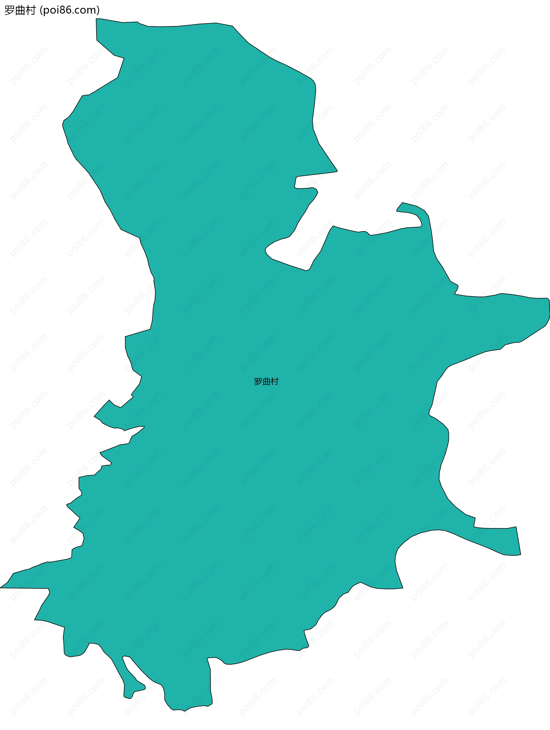 罗曲村边界地图