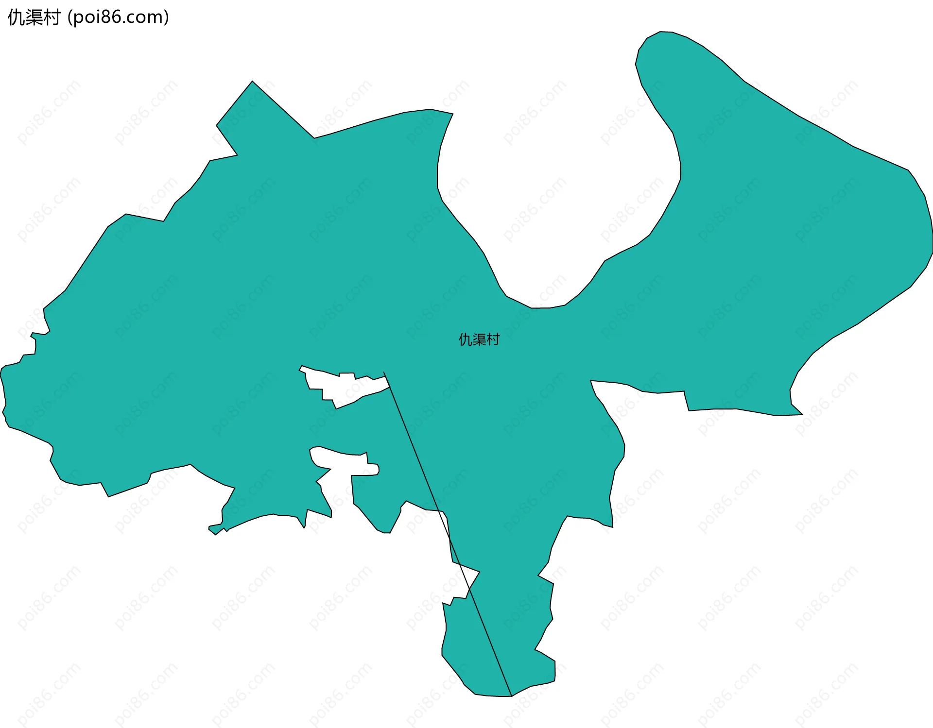 仇渠村边界地图
