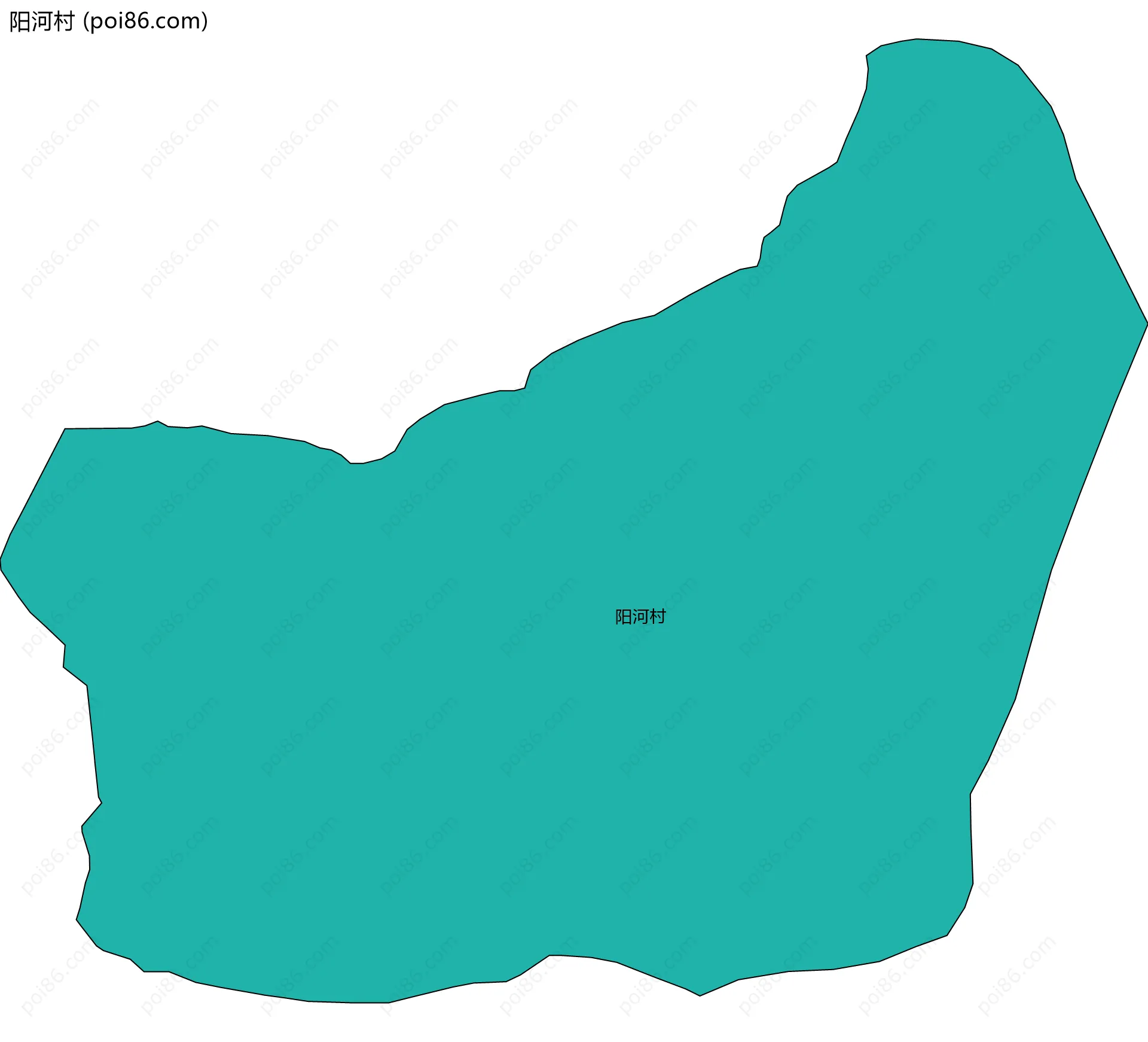 阳河村边界地图