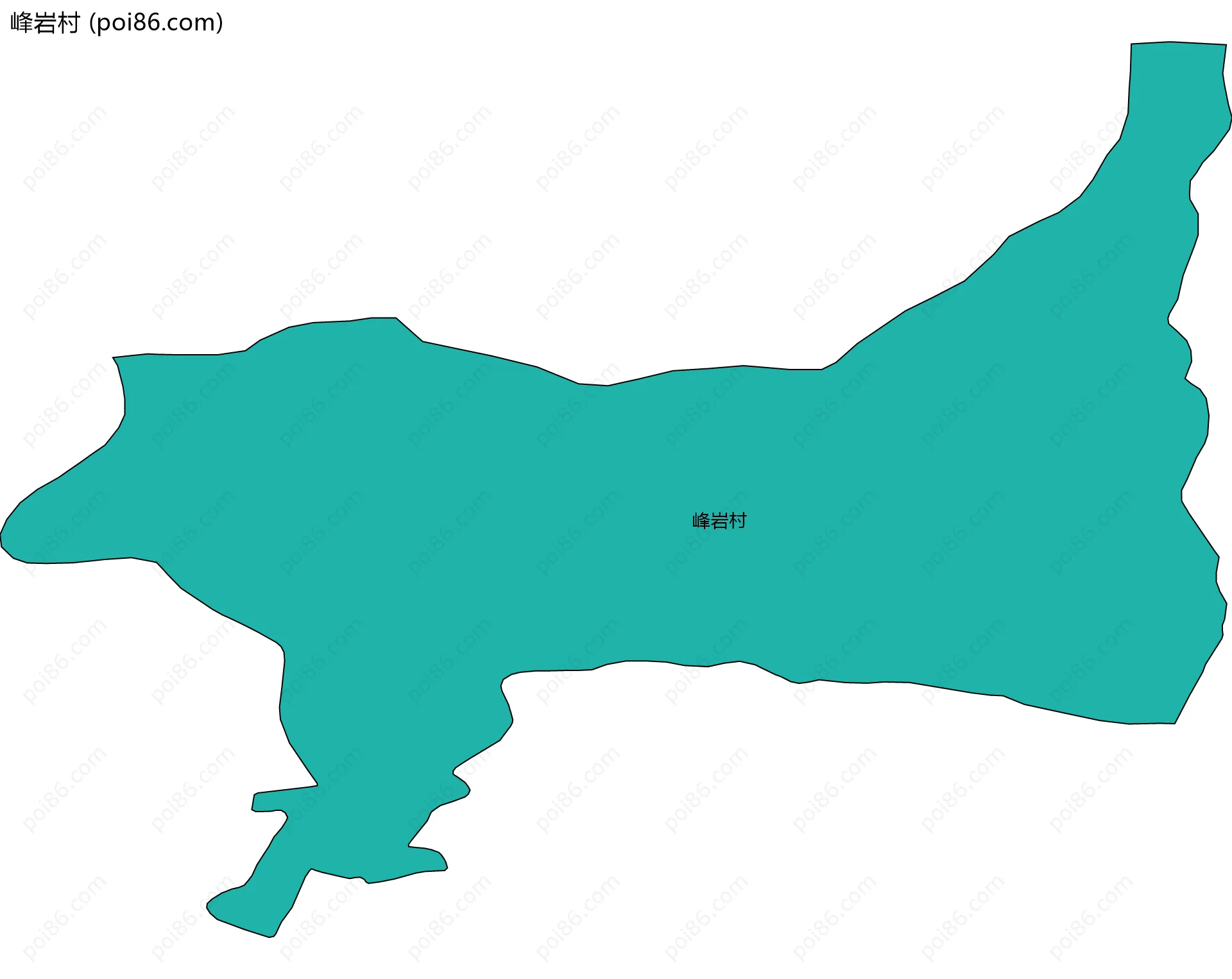 峰岩村边界地图