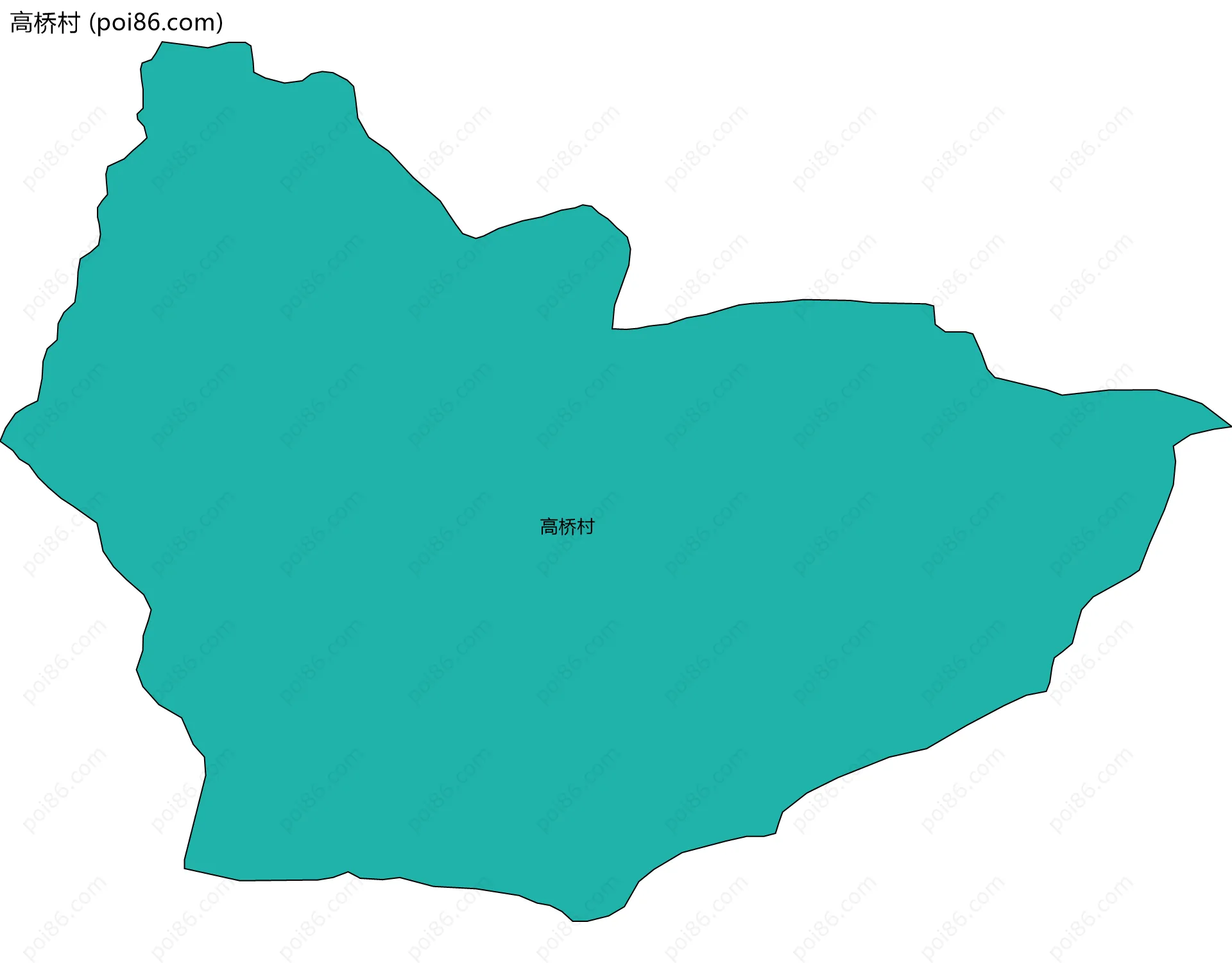 高桥村边界地图