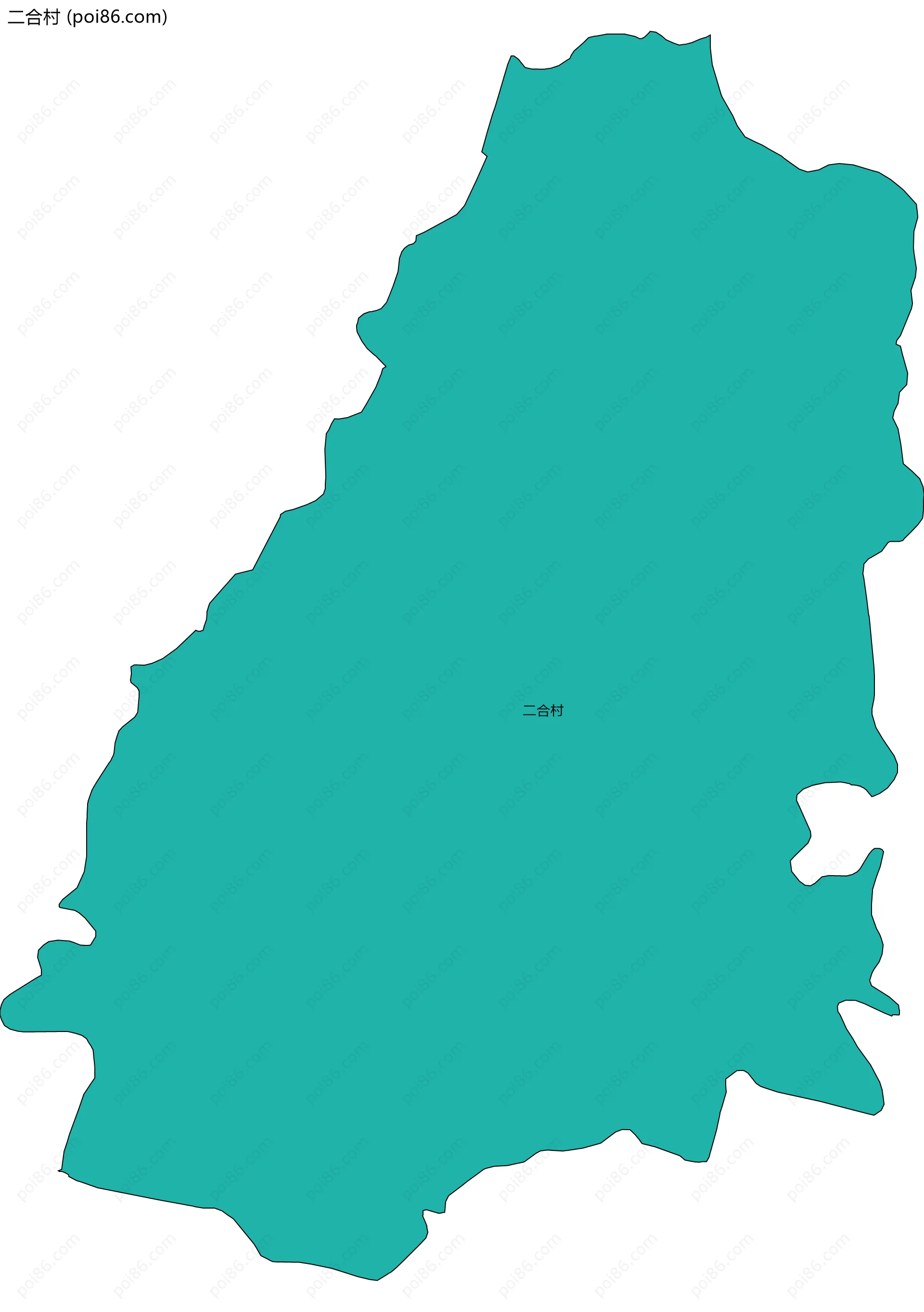 二合村边界地图