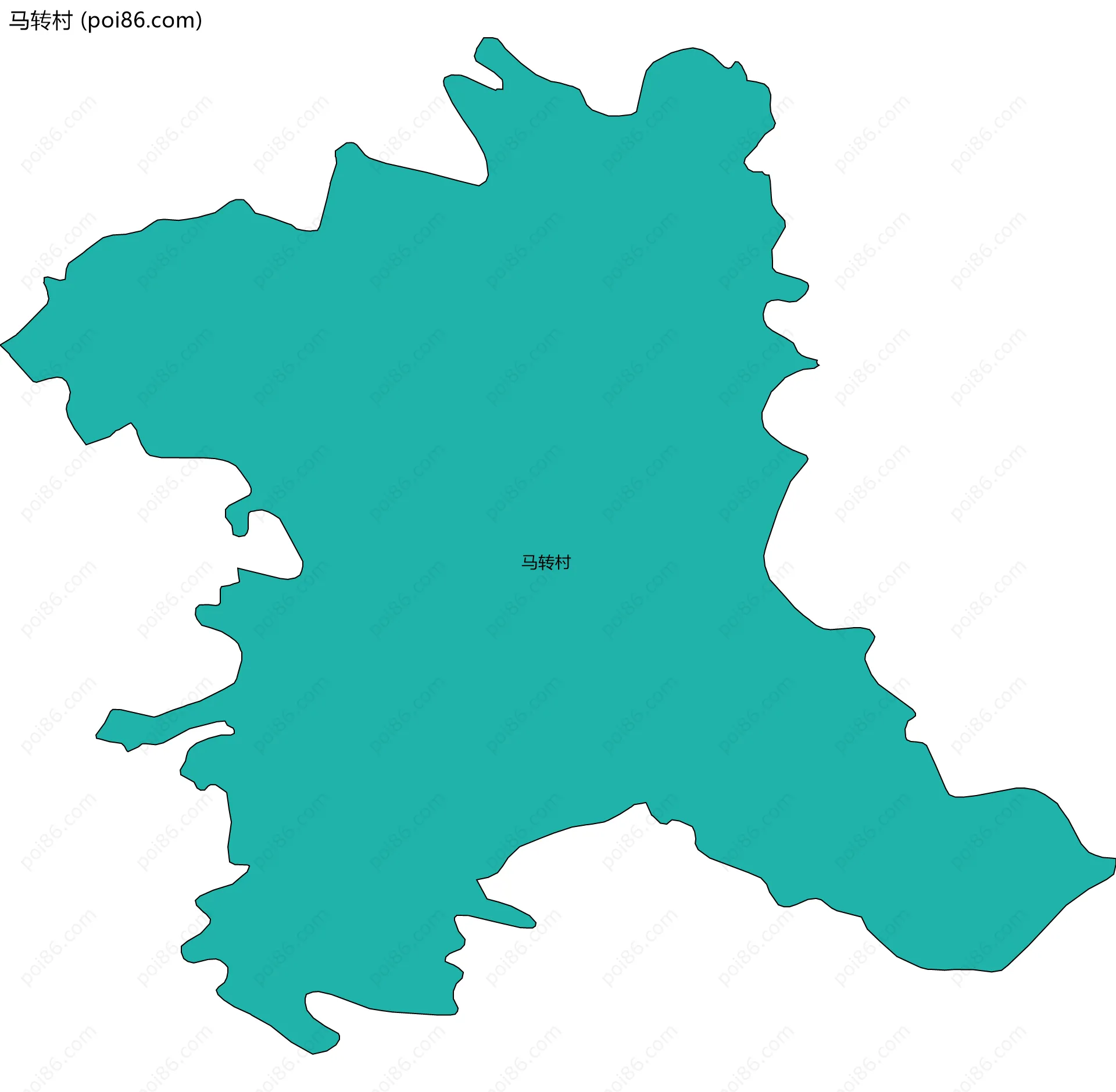 马转村边界地图