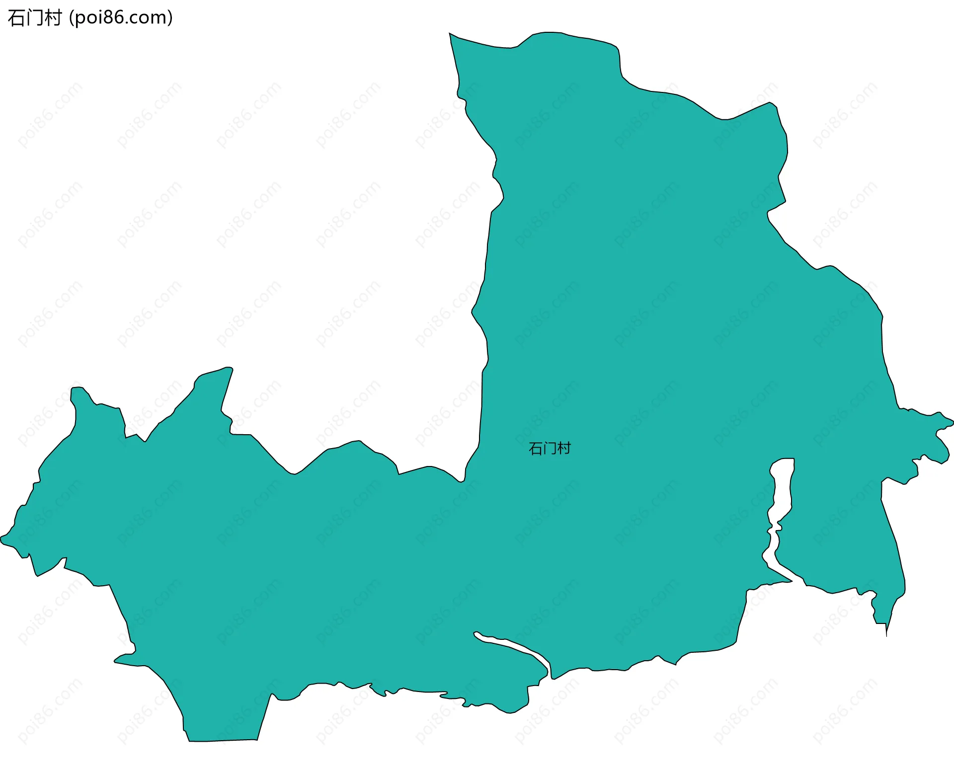 石门村边界地图