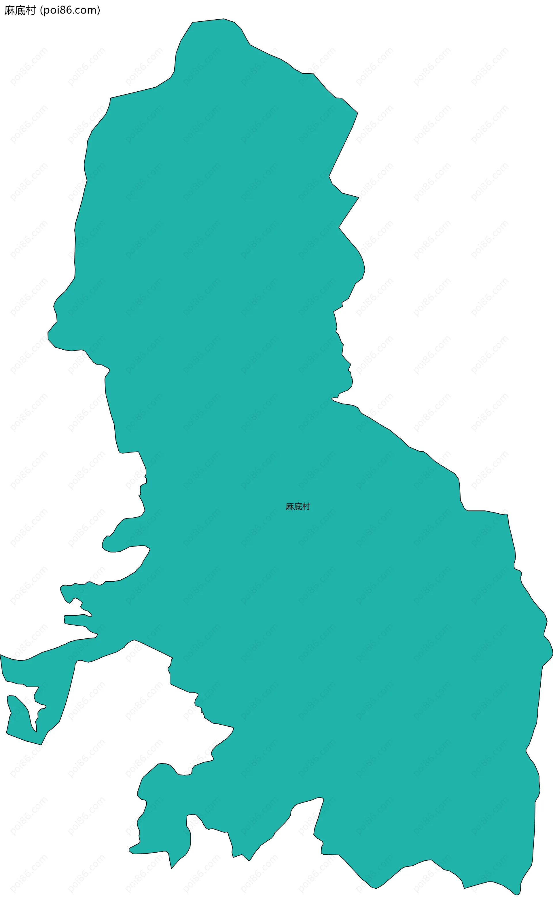 麻底村边界地图