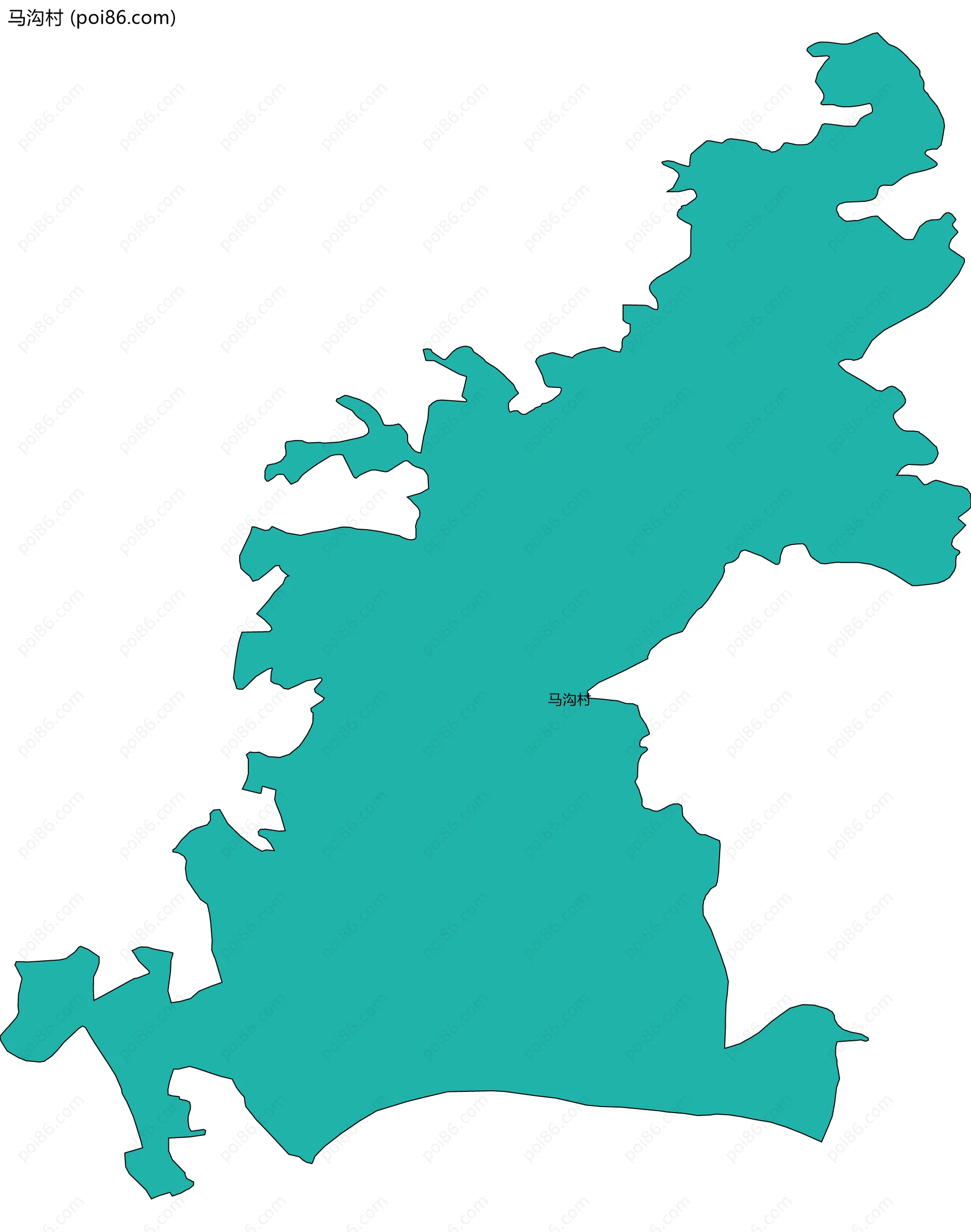 马沟村边界地图