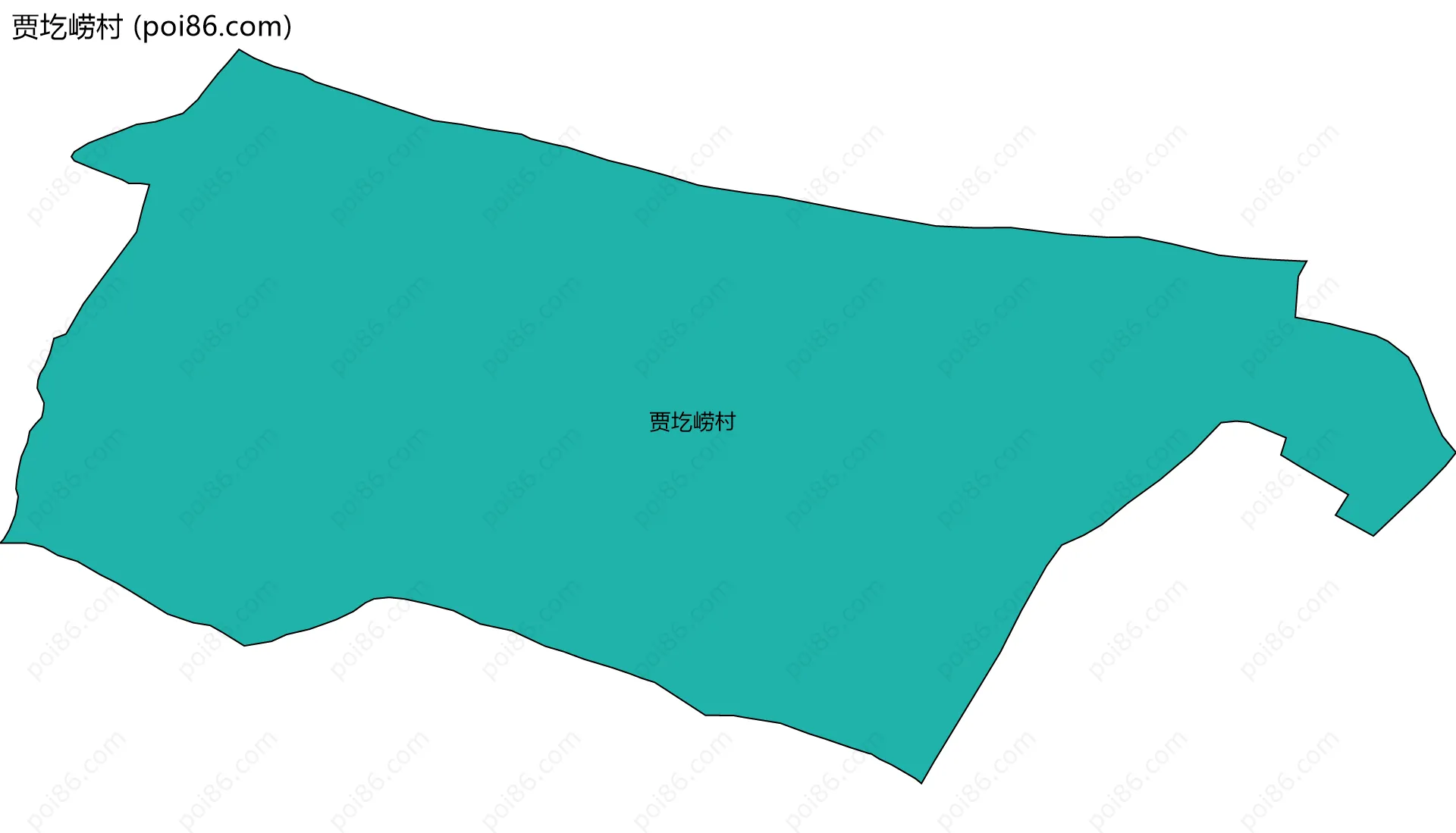 贾圪崂村边界地图