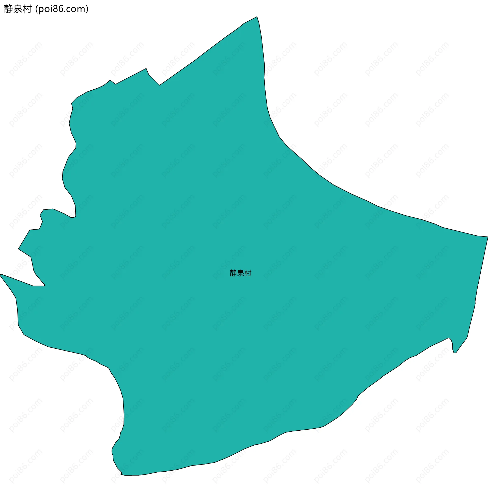 静泉村边界地图