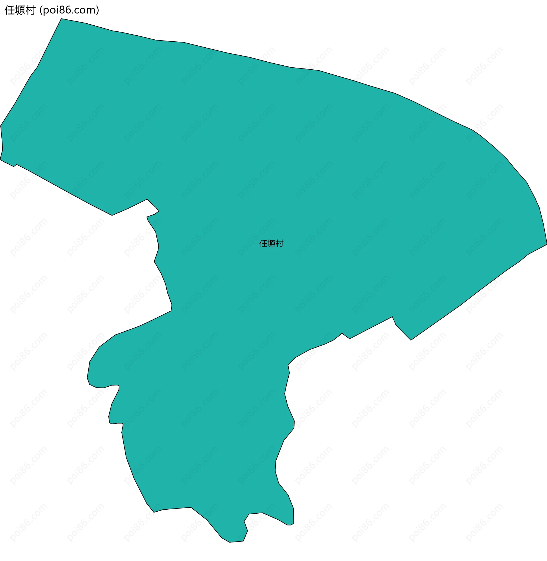 任塬村边界地图