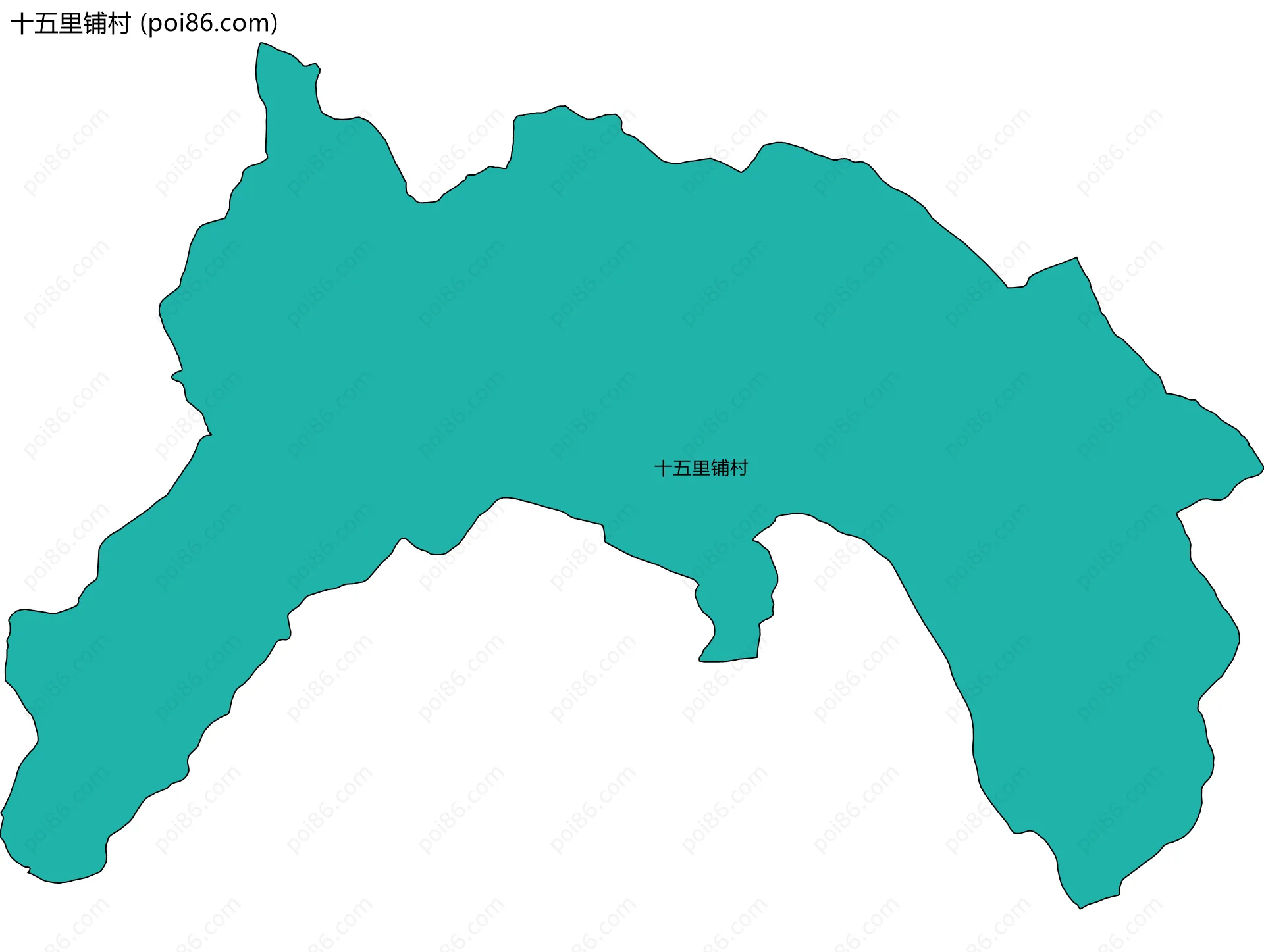 十五里铺村边界地图