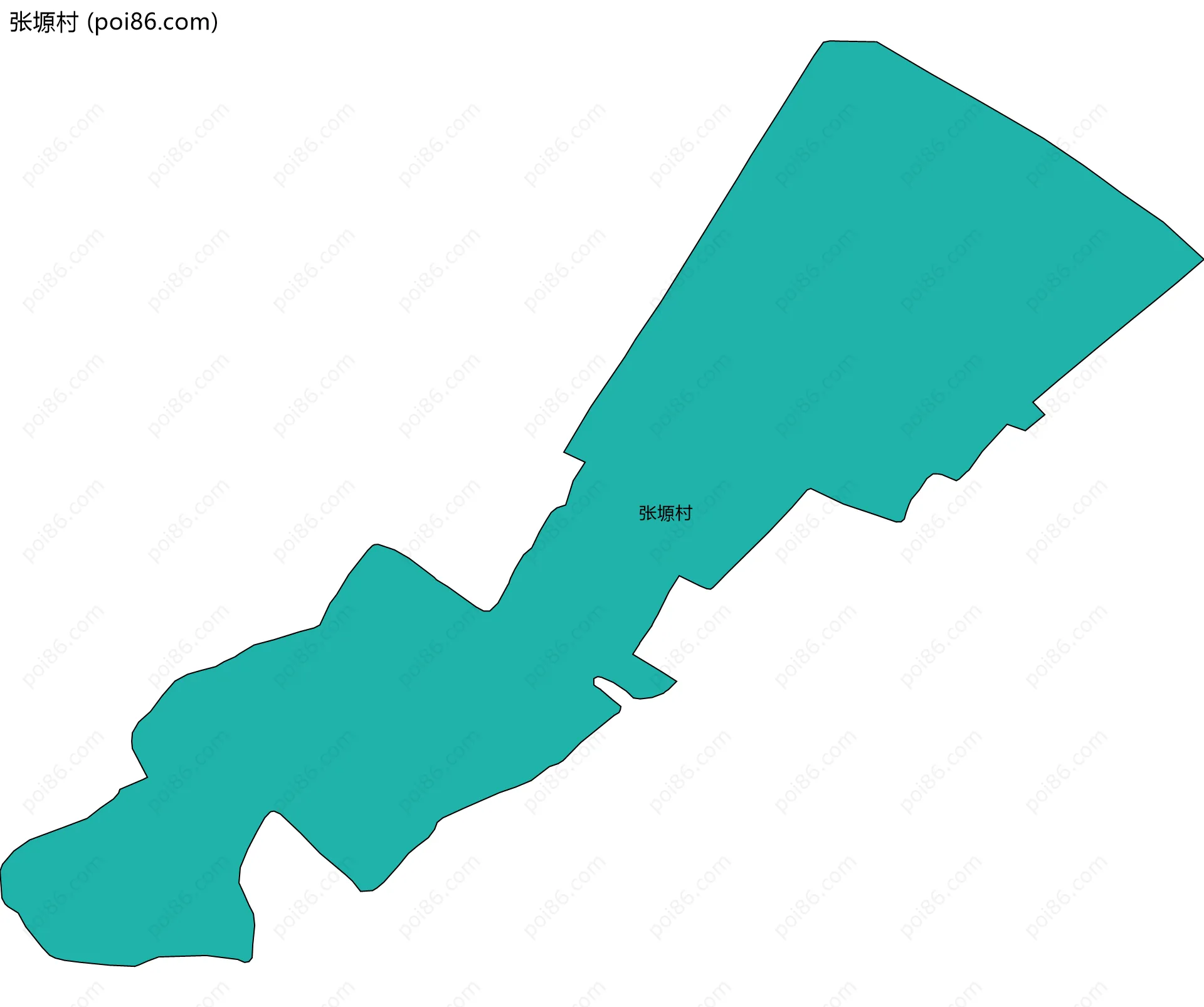 张塬村边界地图