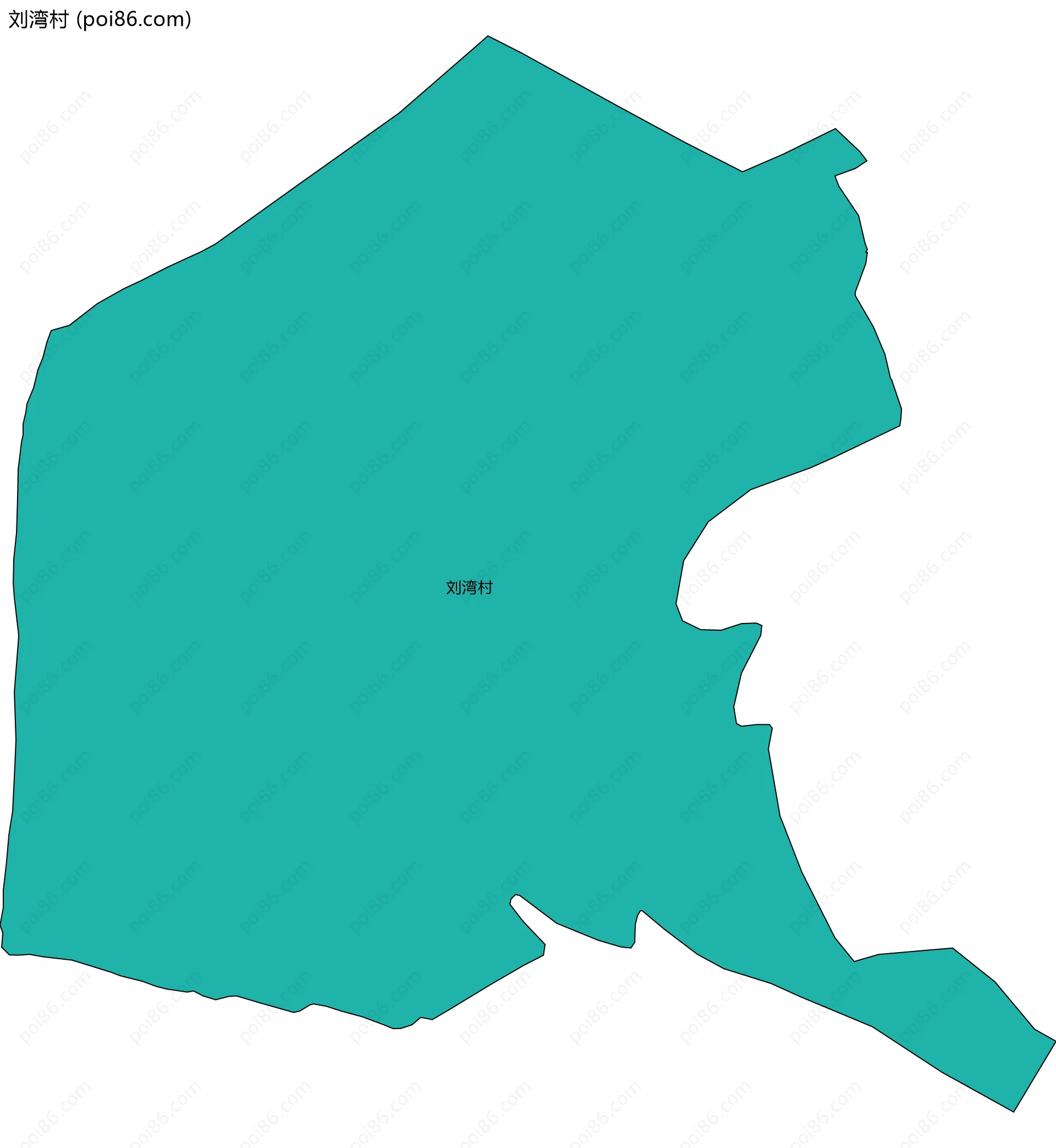 刘湾村边界地图