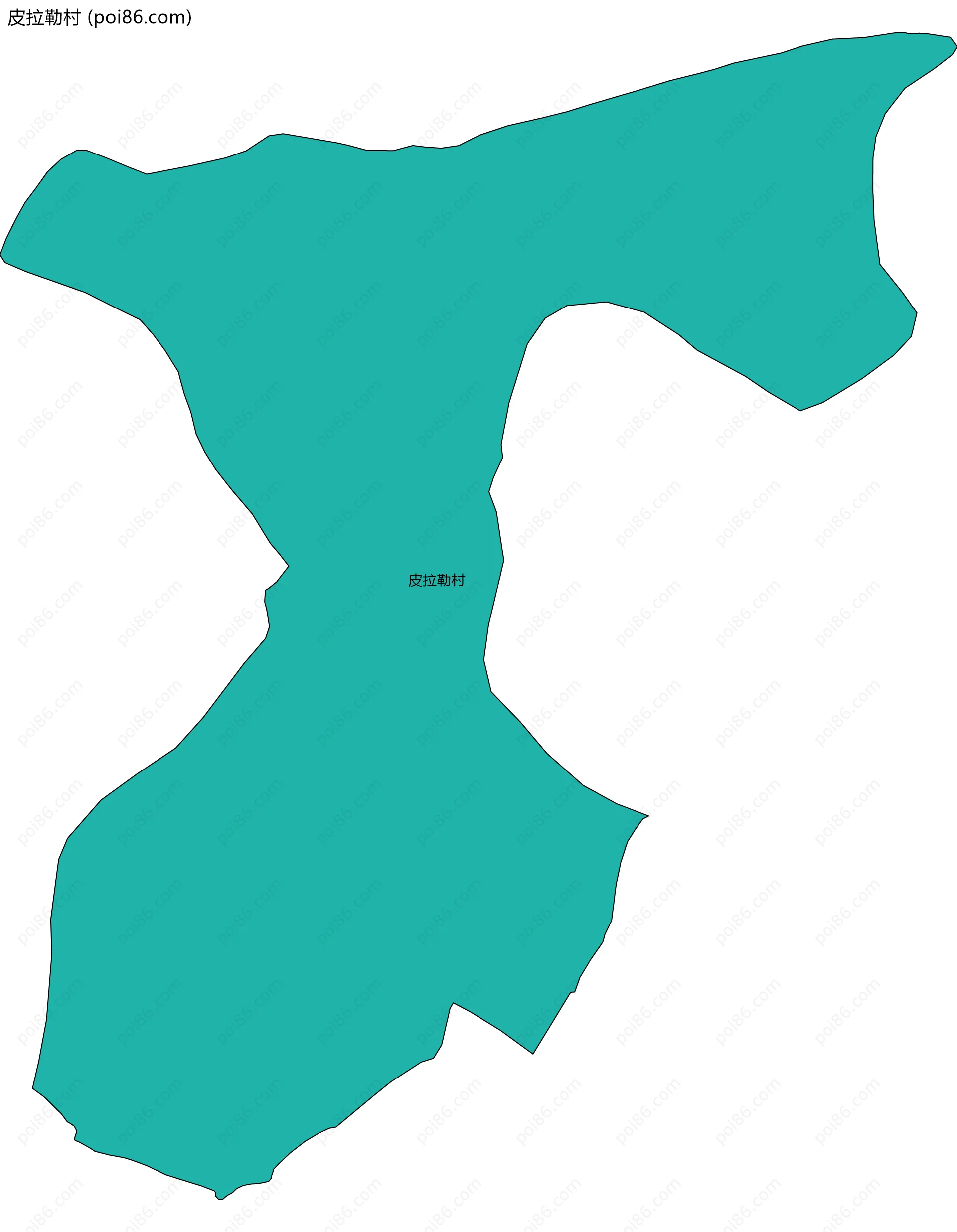 皮拉勒村边界地图