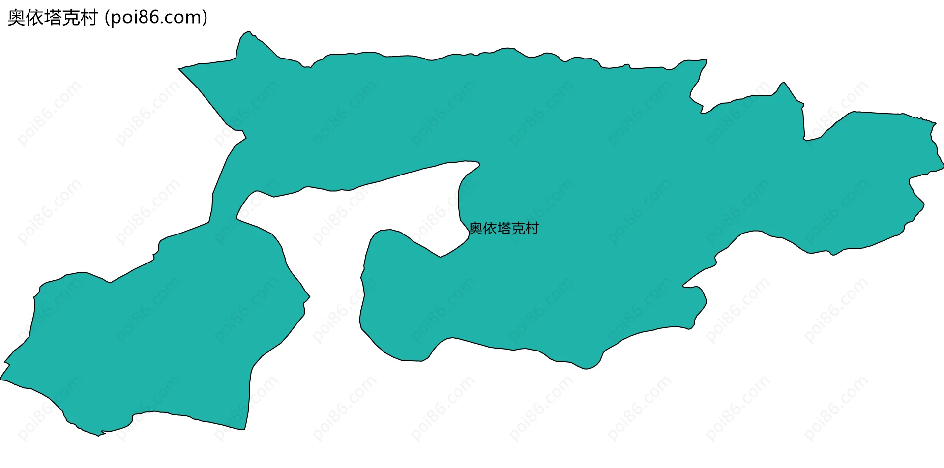 奥依塔克村边界地图