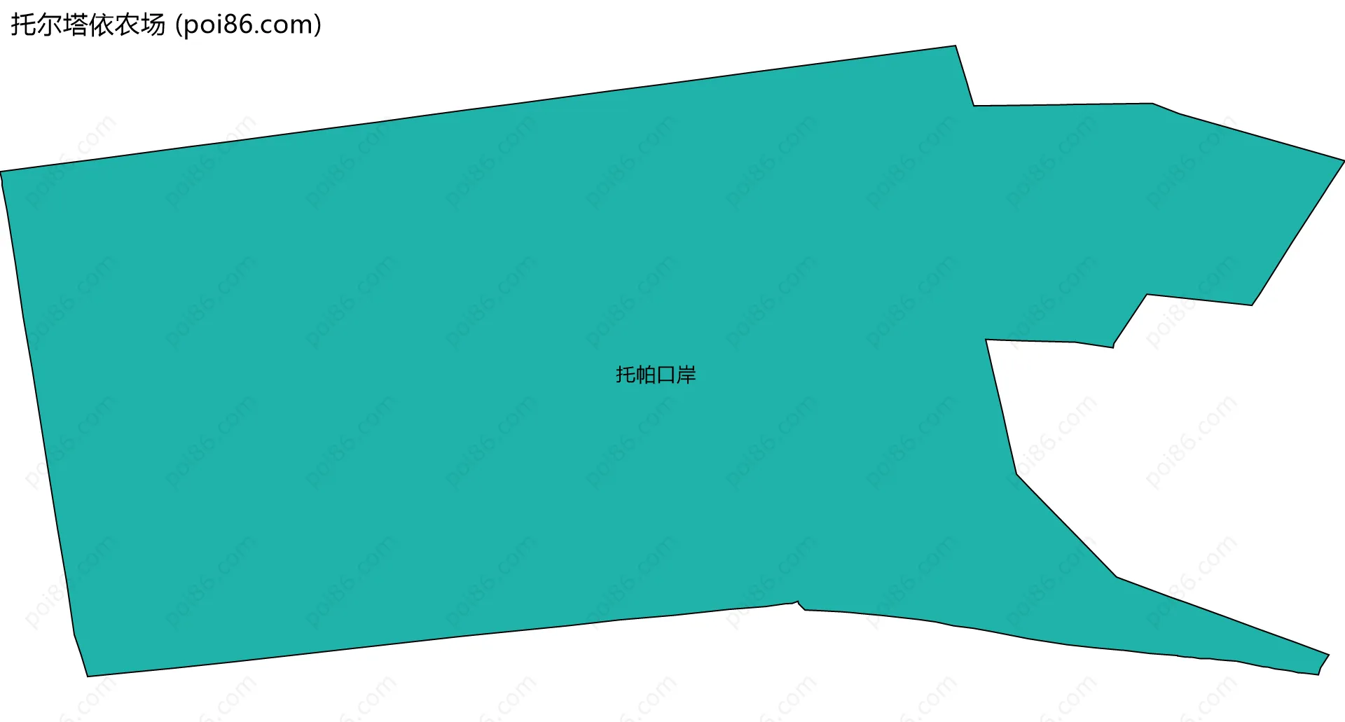 托尔塔依农场边界地图(五级行政区划)