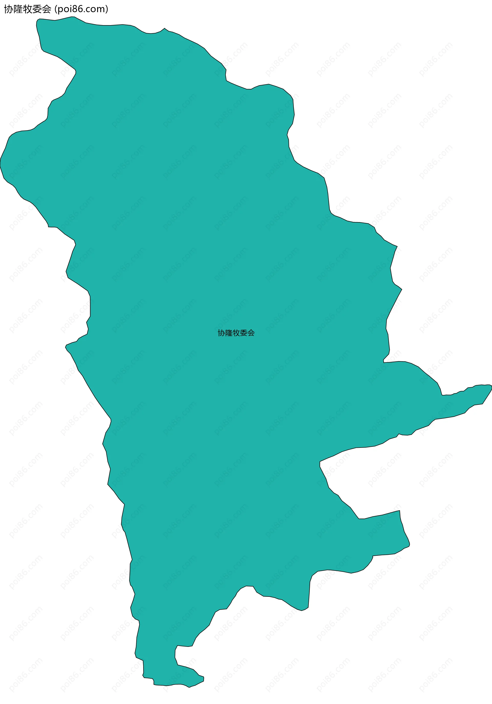 协隆牧委会边界地图