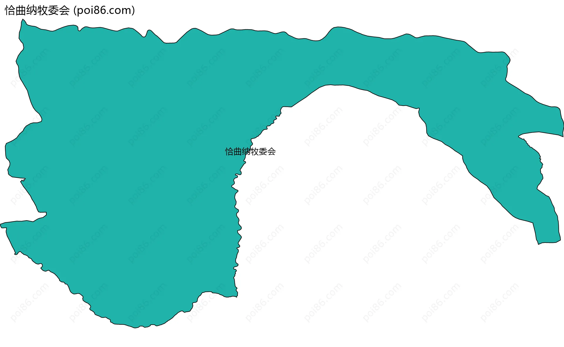 恰曲纳牧委会边界地图