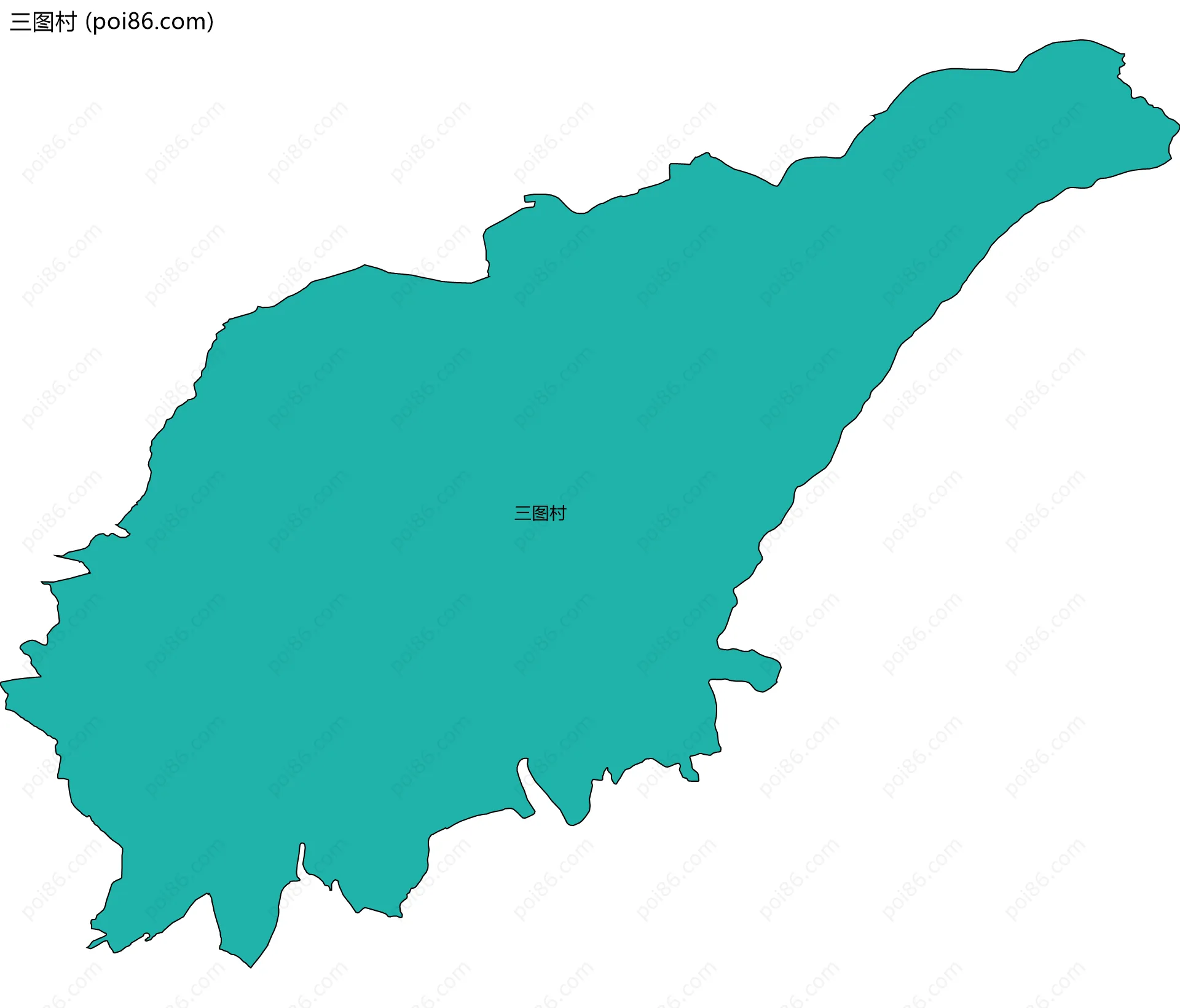 三图村边界地图