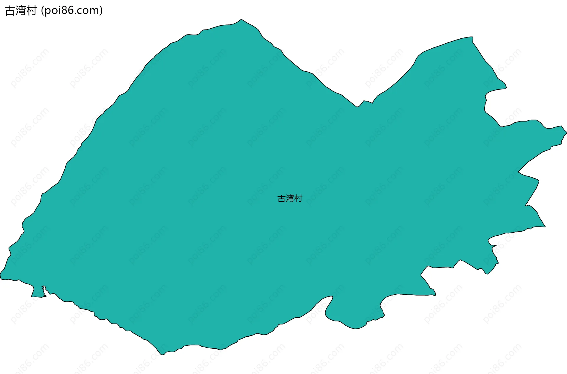 古湾村边界地图