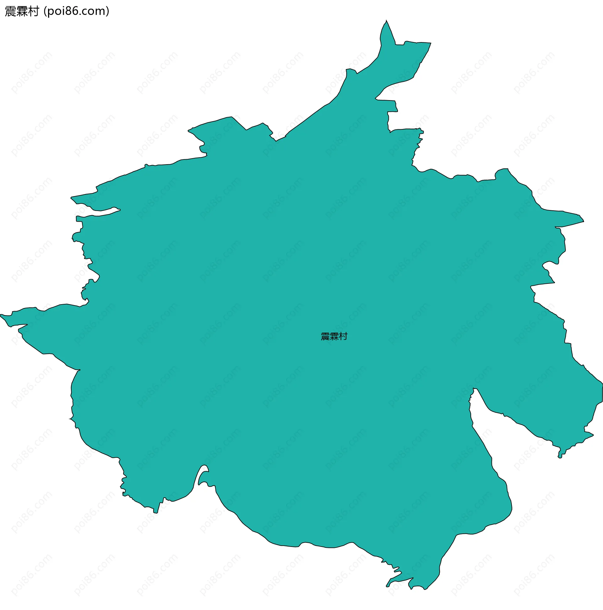 震霖村边界地图